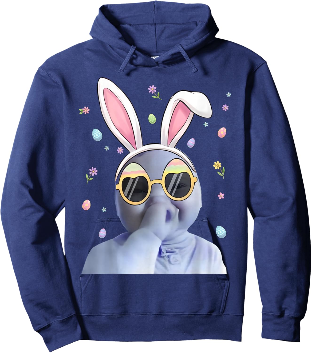 Ai Baby Meme Funny Niche Ai Baby Easter Day Party Hoodie - Hoodie | Navy
