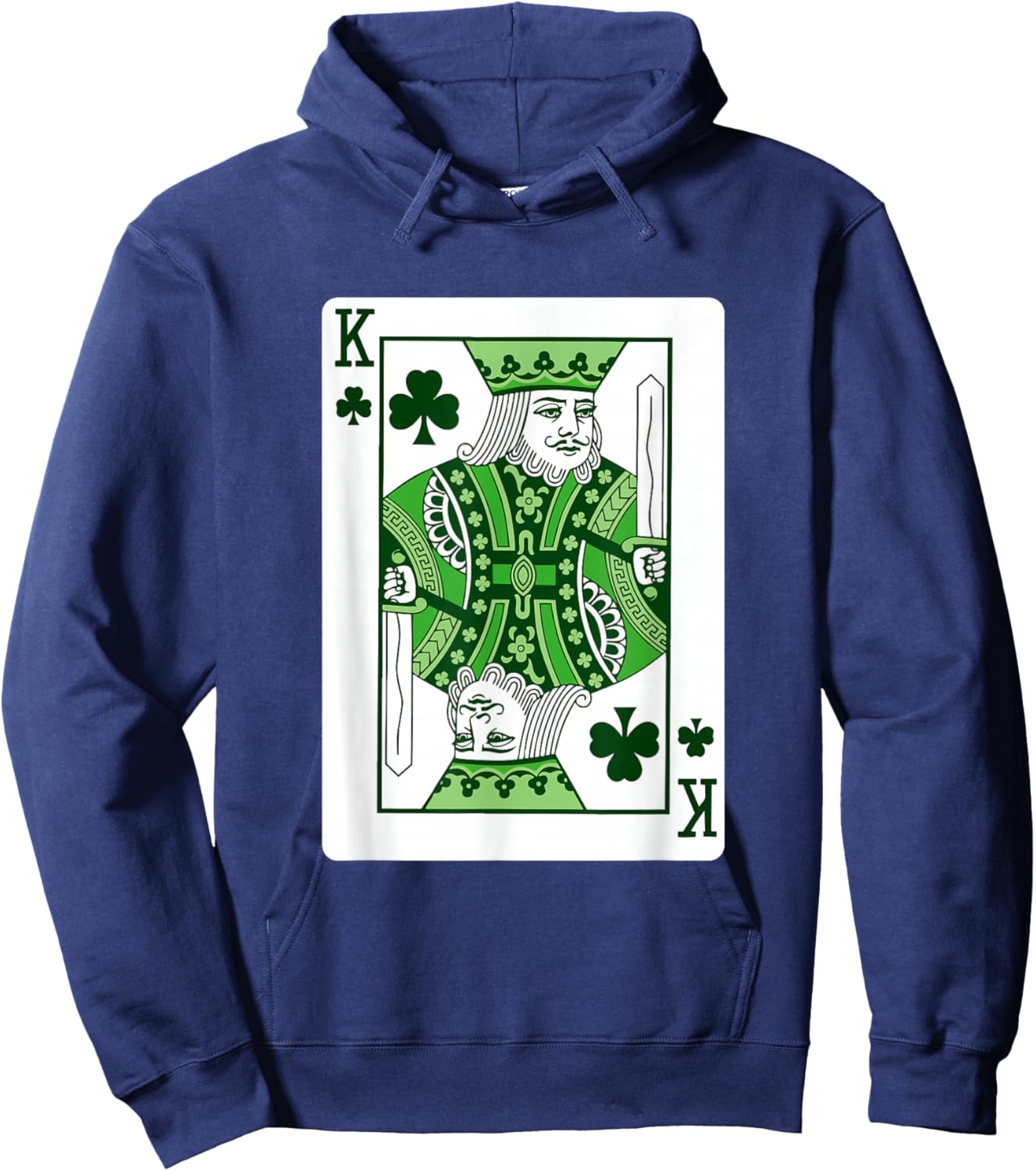 King of Shamrock - St Patrick's Day Irish Pride Hoodie - Hoodie | Navy