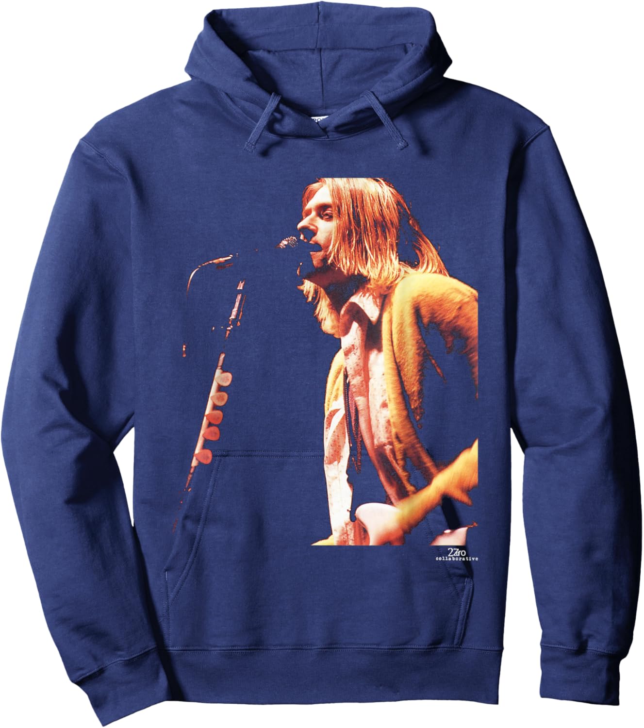 Kurt Cobain Nirvana in Utero Tour by Phil Nicholls Hoodie - Hoodie | Navy