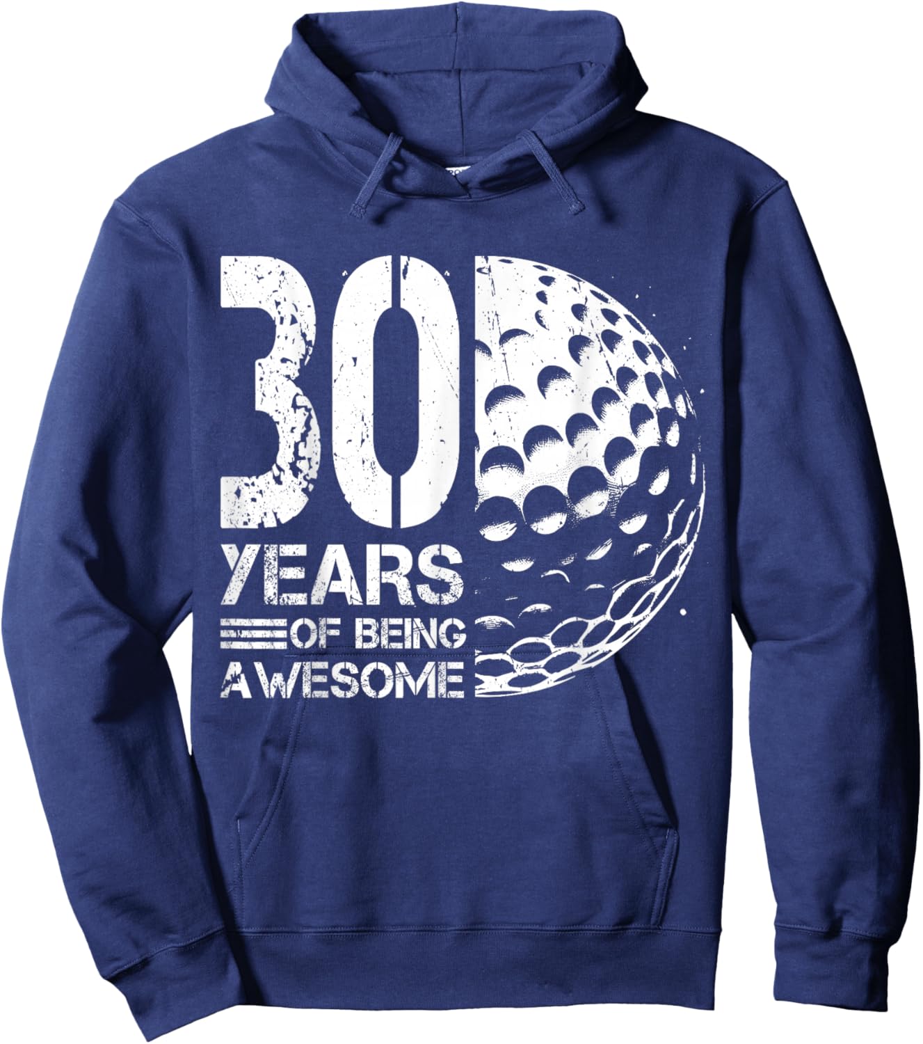 30th Birthday Men Golf Player Golf 30 Years Old Hoodie - Hoodie | Navy