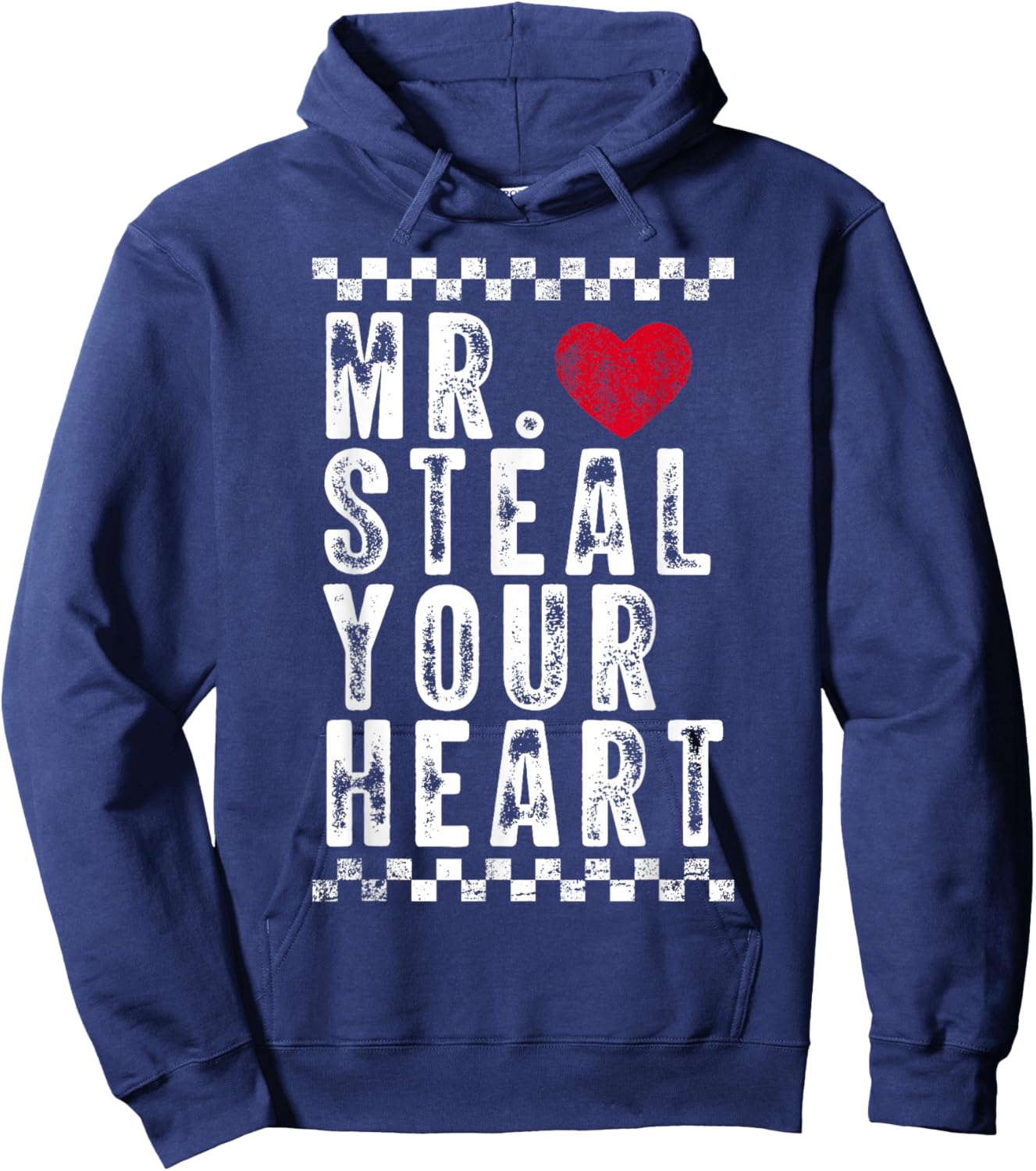 Mr Steal Your Heart Happy Valentine's Day Couple Kids Boys Hoodie - Hoodie | Navy