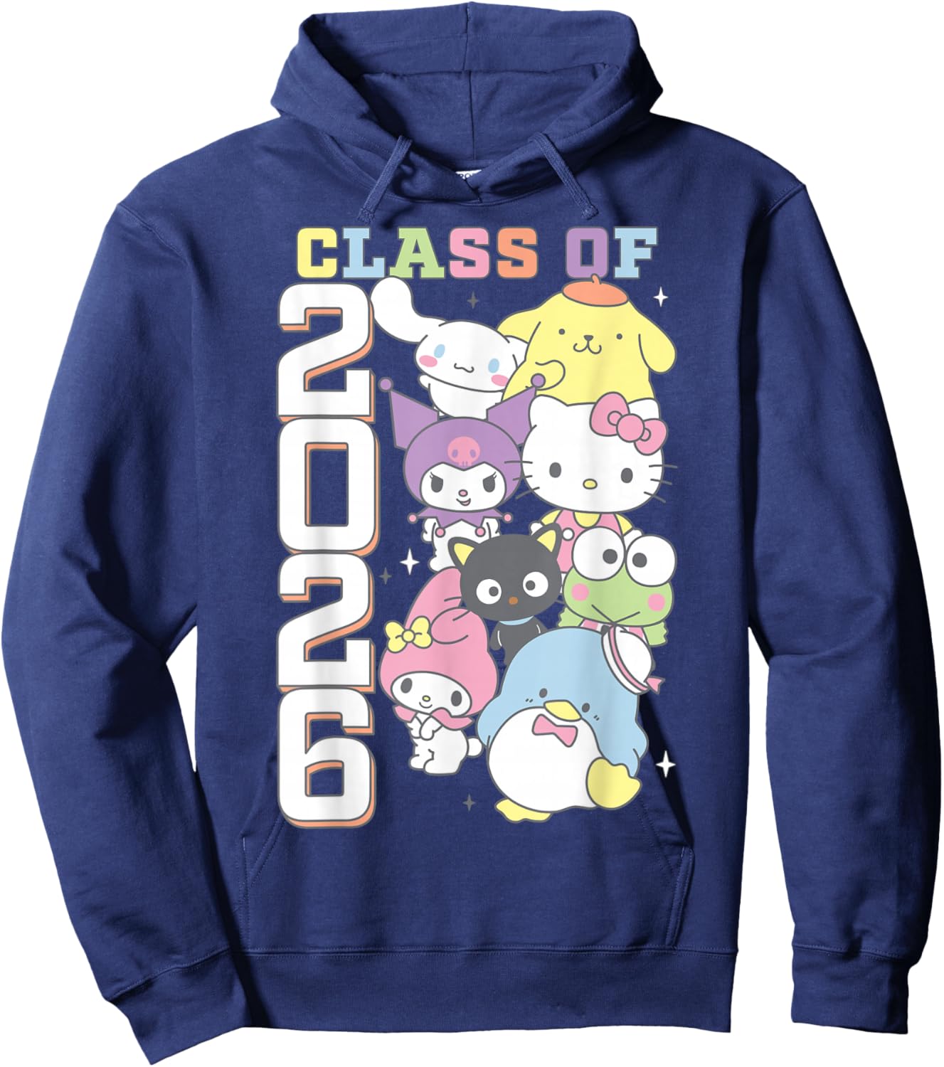 Hello Kitty and Friends Class of 2026 Colorful Graduation Hoodie - Hoodie | Navy
