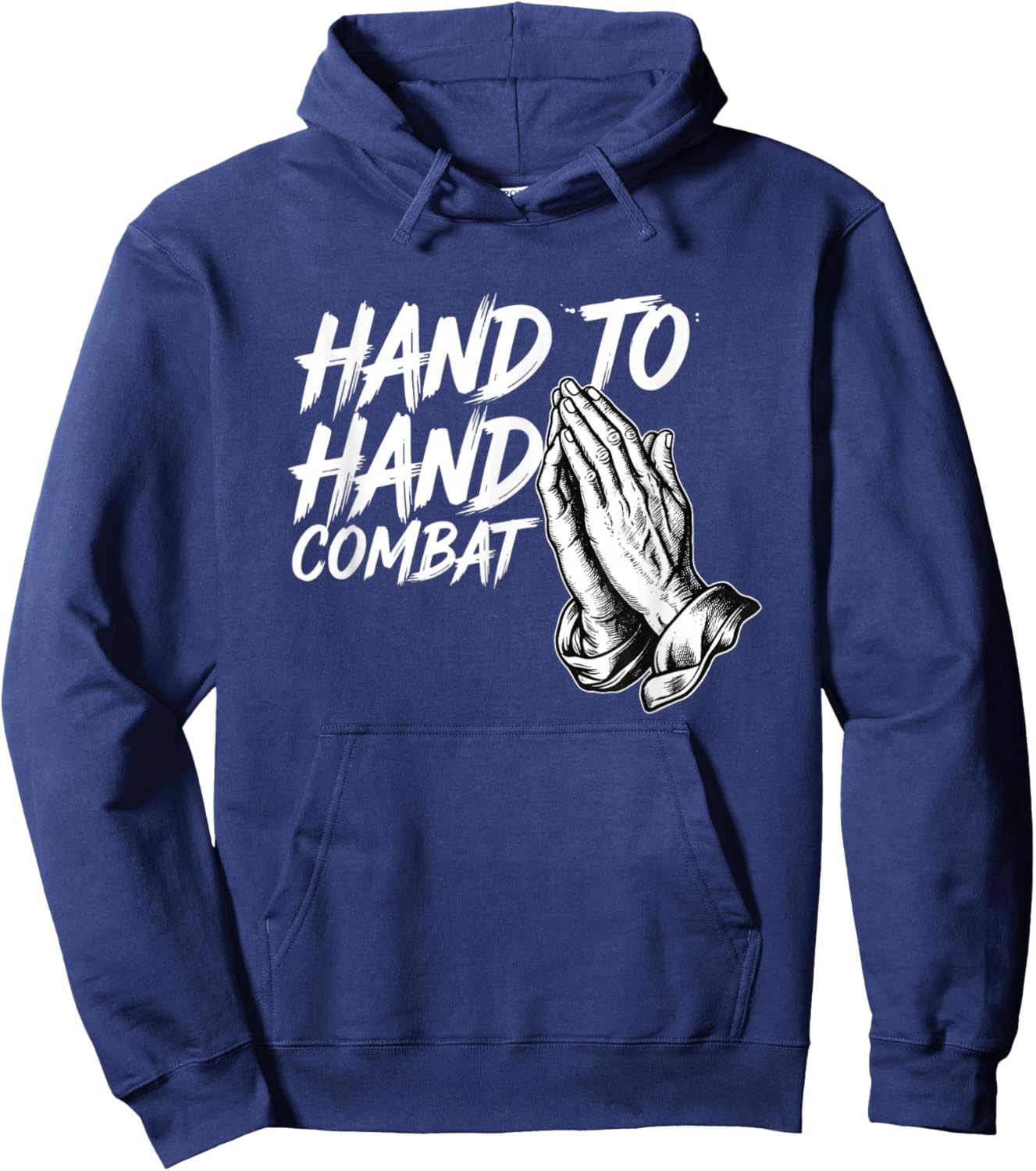 Hand to Hand Combat Christian Prayer Hoodie - Hoodie | Navy