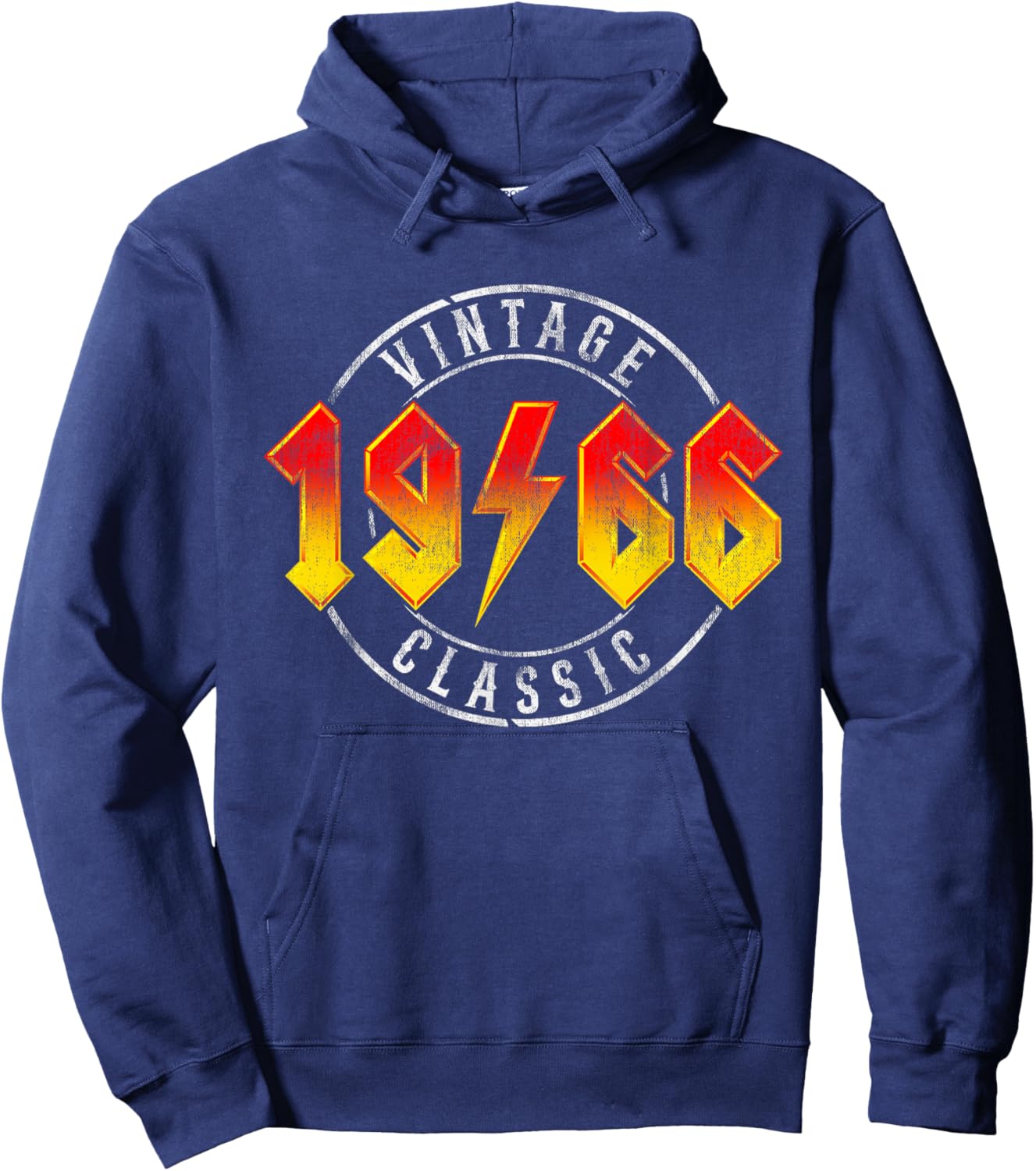 Vintage 1966 Classic Rock Legend 60 Year Old 60th Birthday Hoodie - Hoodie | Navy