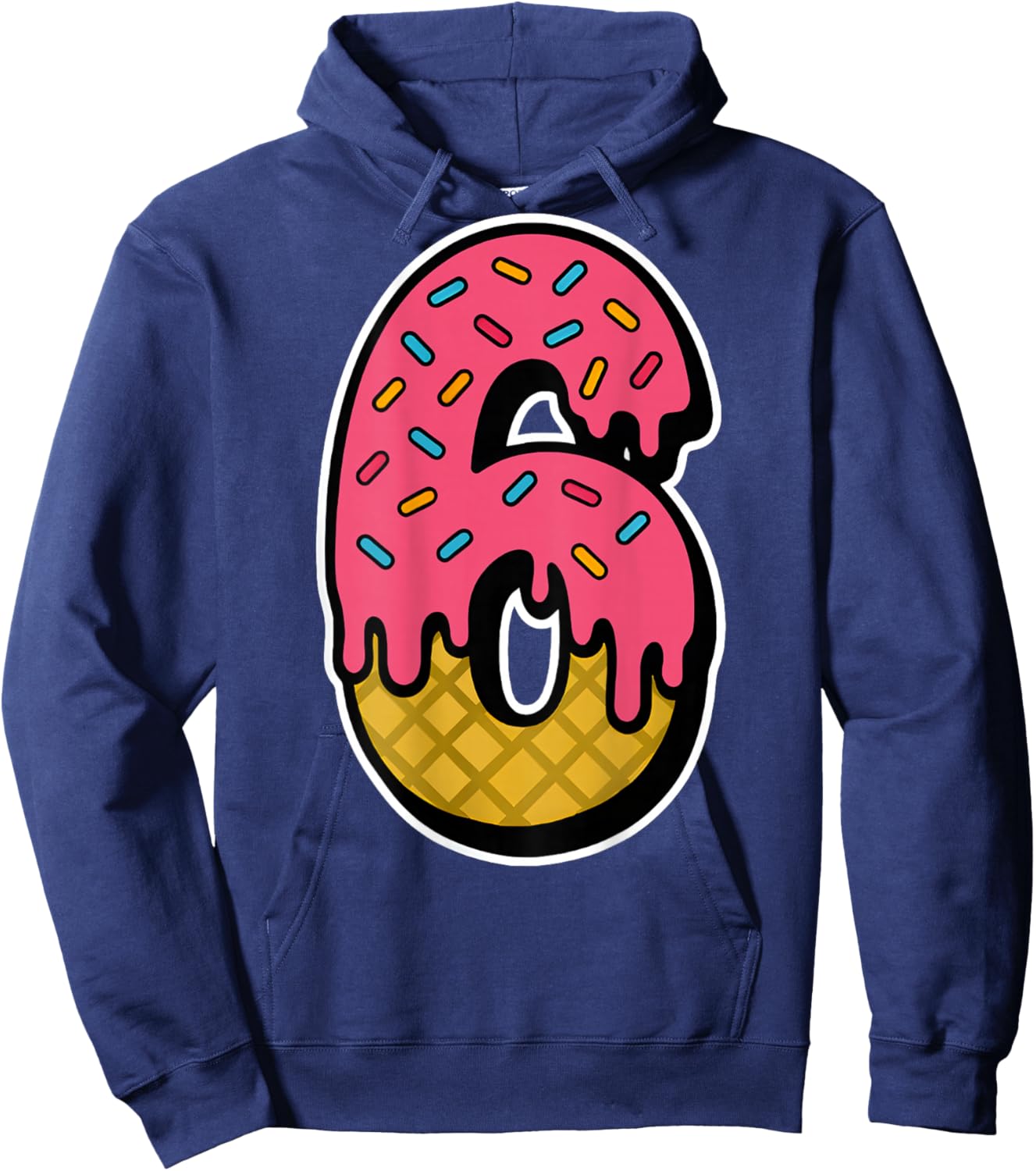 Funny Number 6 67 Costume Matching Group Halloween On Back Hoodie - Hoodie | Navy