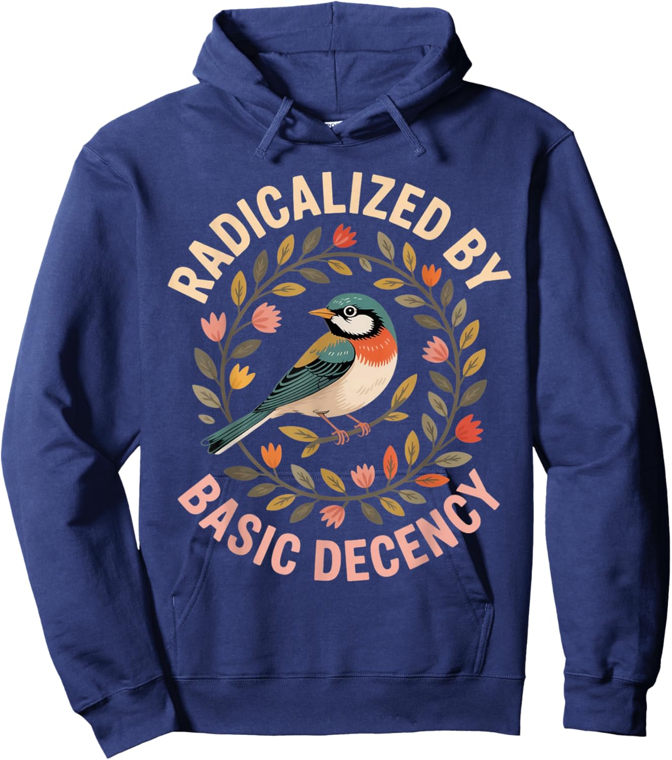 Radicalized by Basic Decency Hoodie - Hoodie | Navy