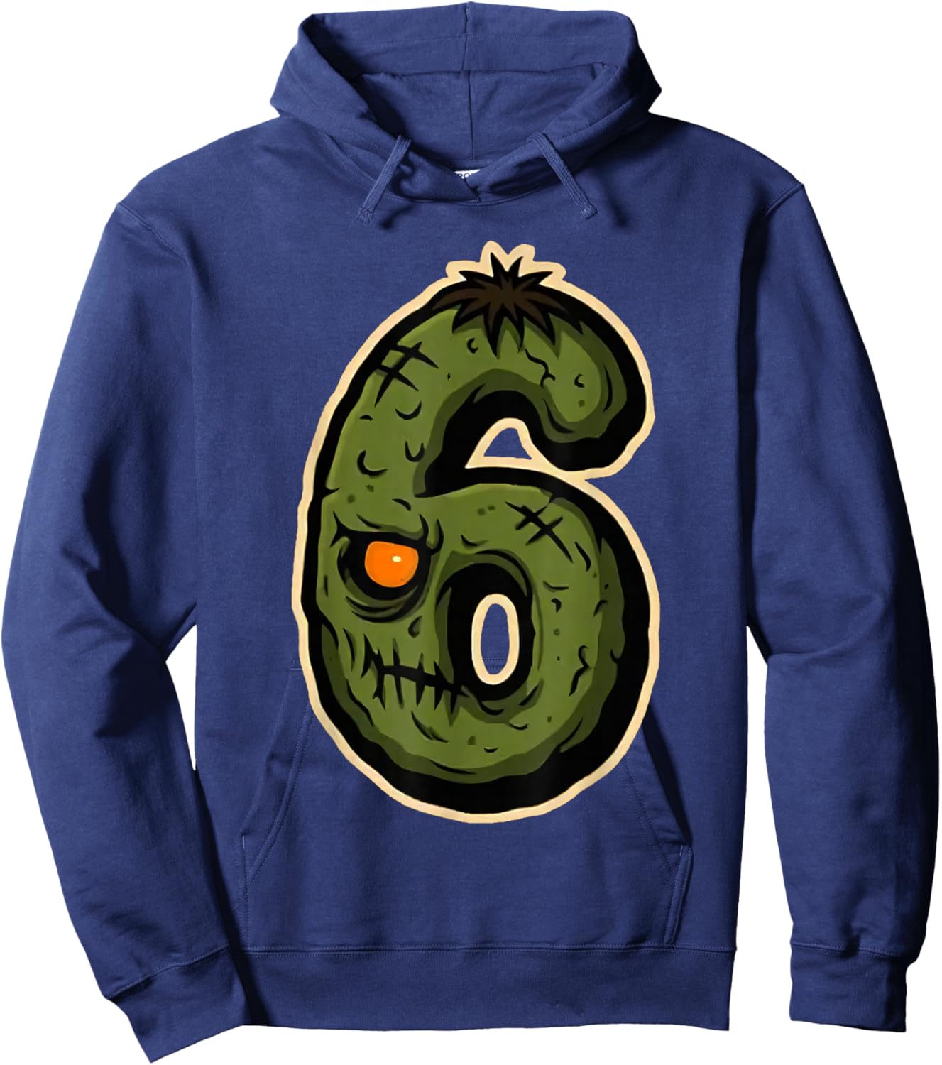 Number 6 Monster 67 Meme Matching Couple Halloween Costume Hoodie - Hoodie | Navy