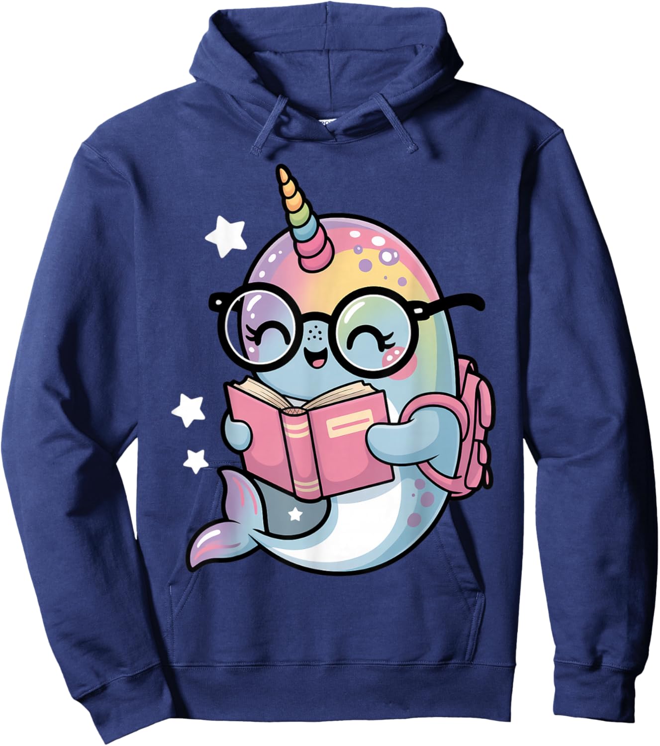 Kawaii Narwhal School Narwhal Costume Sea Unicorns Narwhal Hoodie - Hoodie | Navy