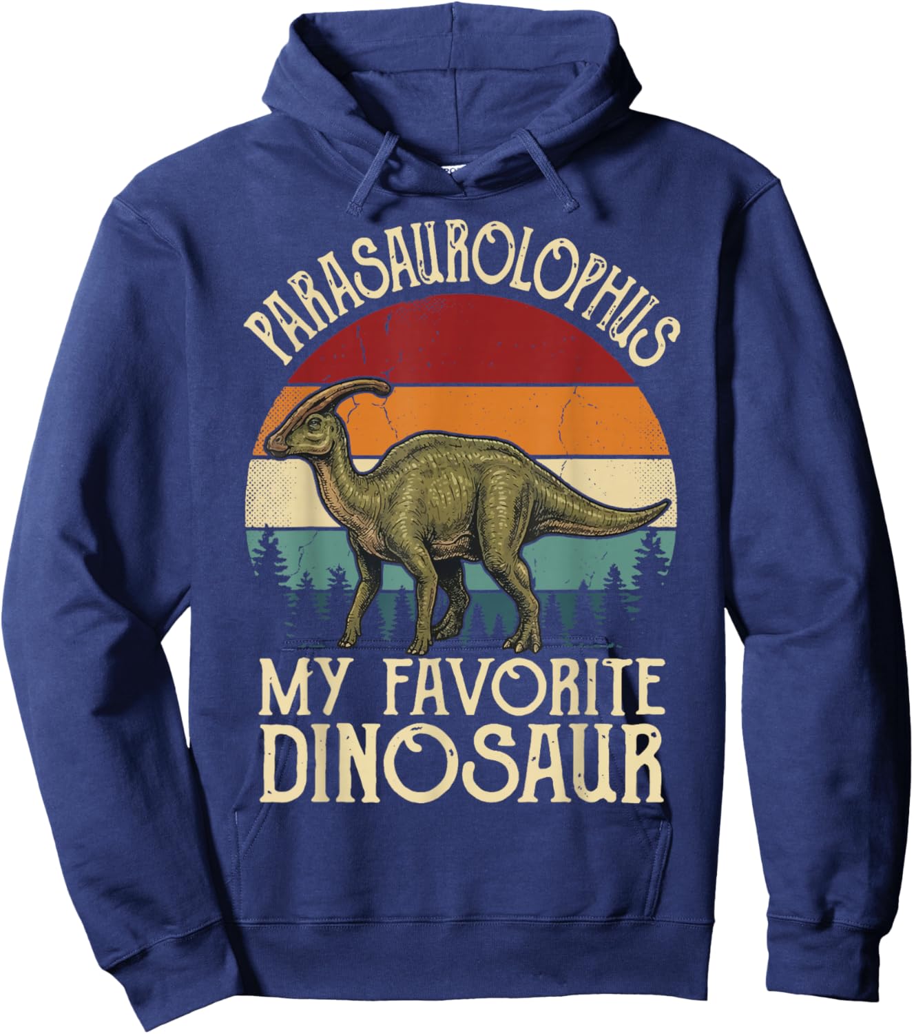 Parasaurolophus My Favorite Dinosaur Hoodie - Hoodie | Navy