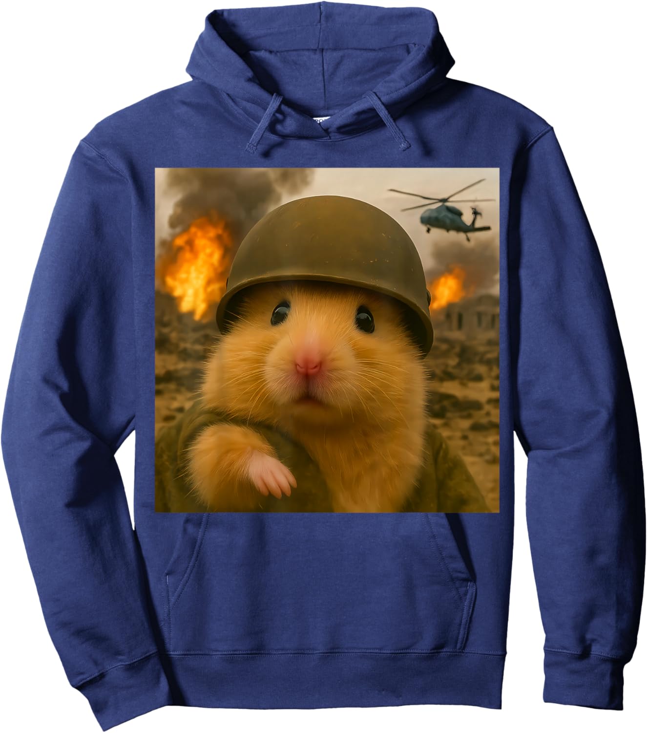 Funny Hamster Cute Meme Graphic Hoodie - Hoodie | Navy