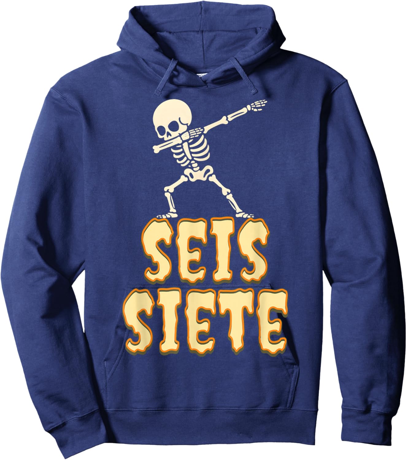 SEIS Siete Spanish Halloween 67 Boys Kids Six Seven Espanol Hoodie - Hoodie | Navy