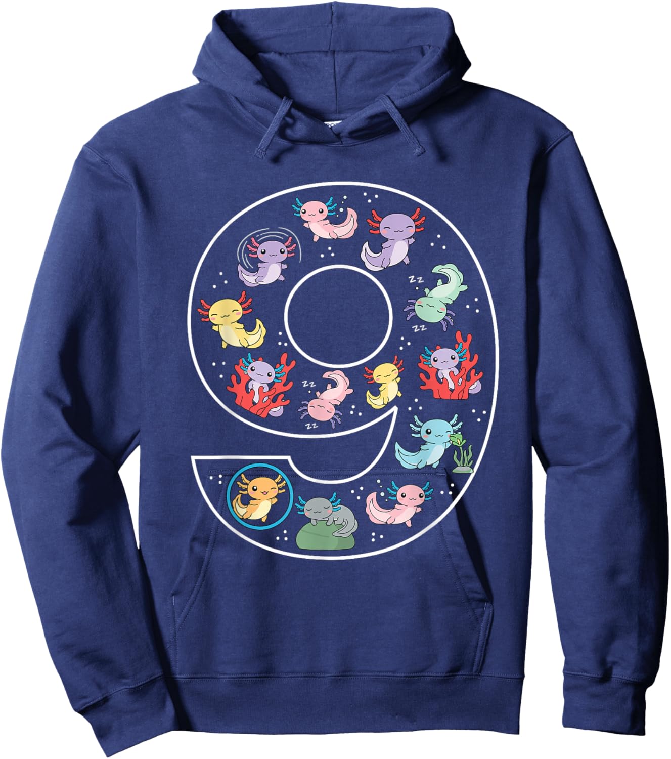T-Shirt Hoodie - Hoodie | Navy