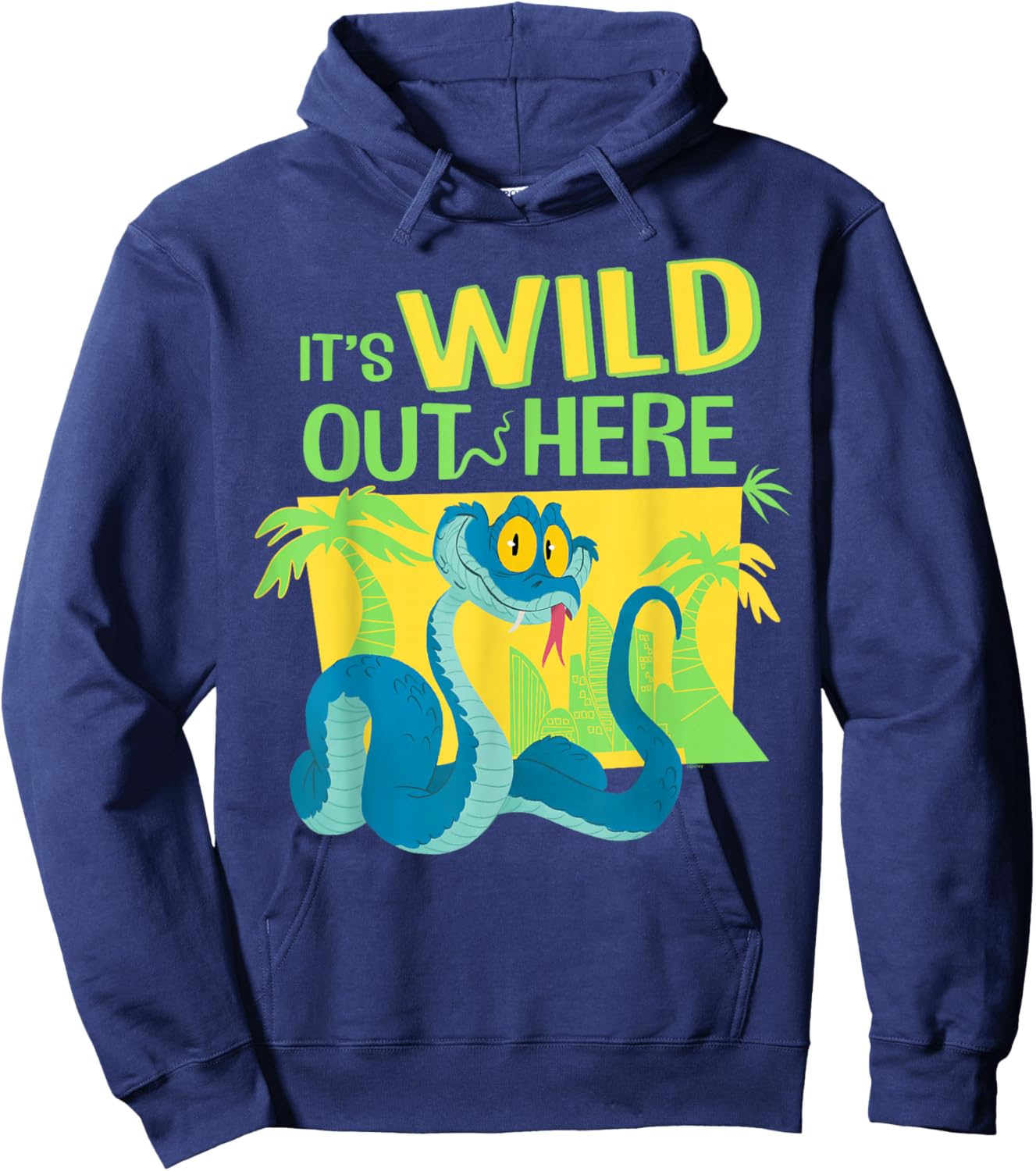 Disney Zootopia 2 Gary De'Snake It's Wild Out Here Funny Hoodie - Hoodie | Navy