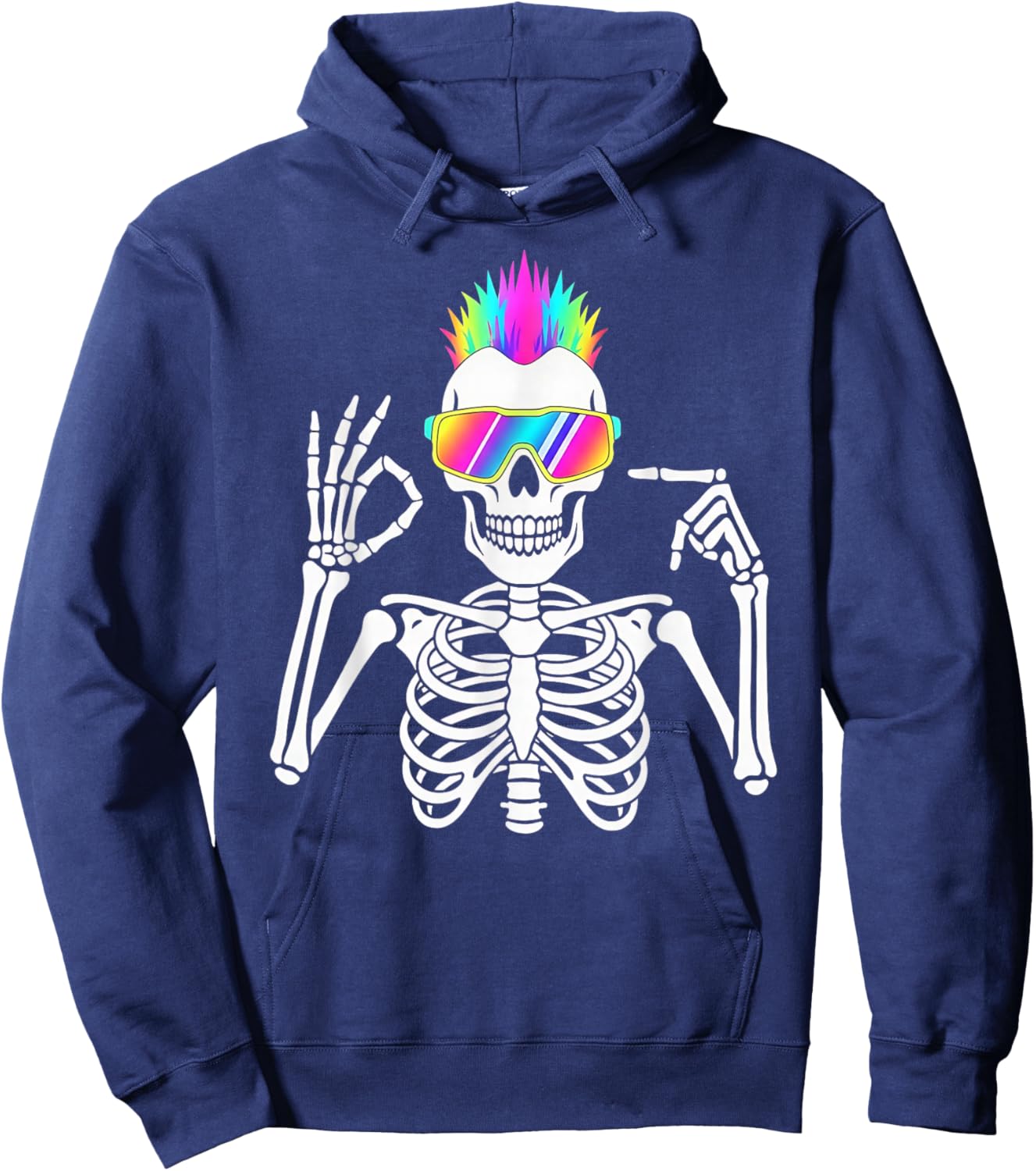 67 Skeleton Gen Alpha Funny Six Seven Halloween Meme Hoodie - Hoodie | Navy