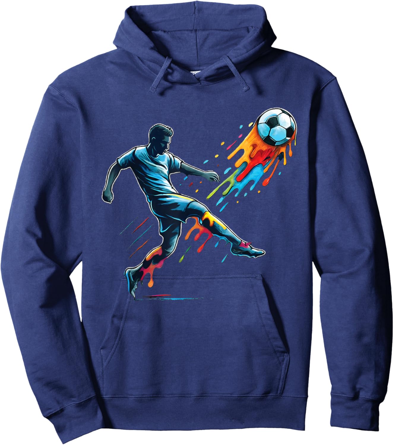 Soccer Drip Kids Youth Soccer Hoodie - Hoodie | Navy