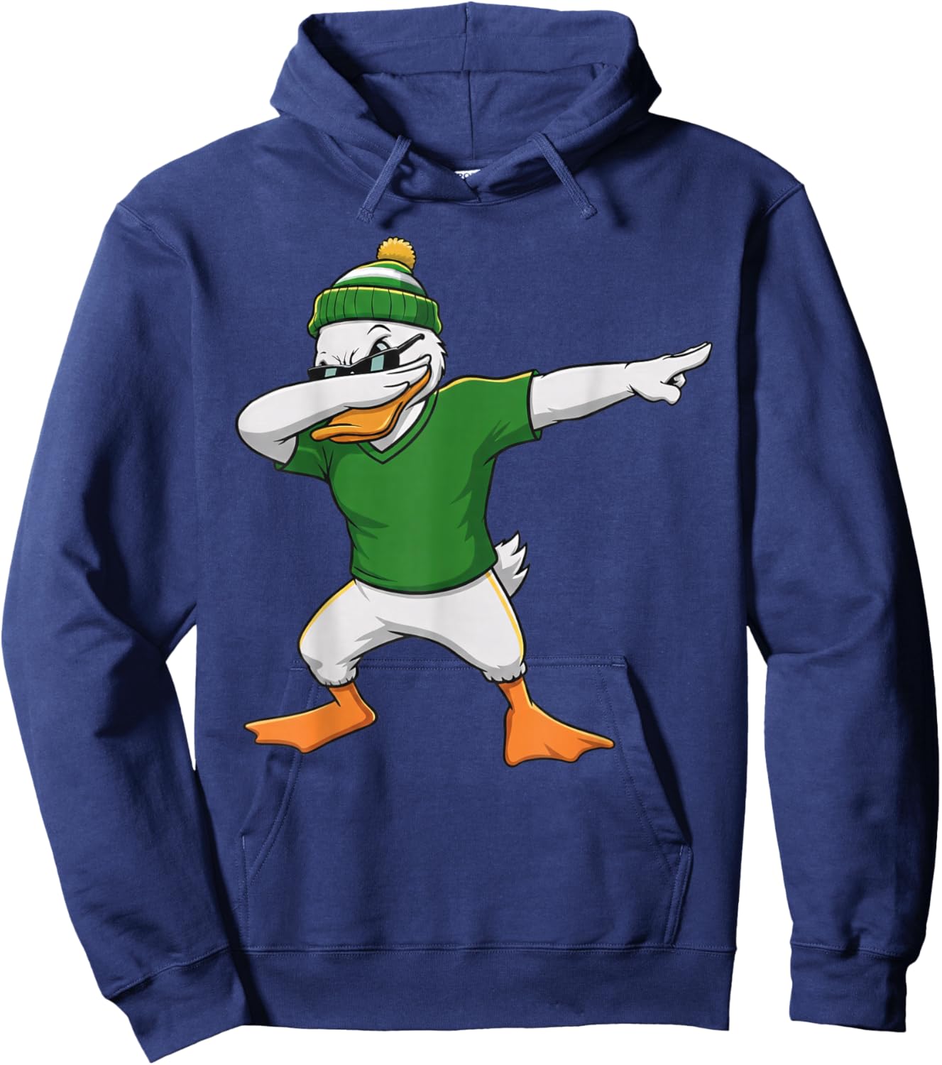 Dabbing Duck Graphic Women Boys Girls Kids Hoodie - Hoodie | Navy