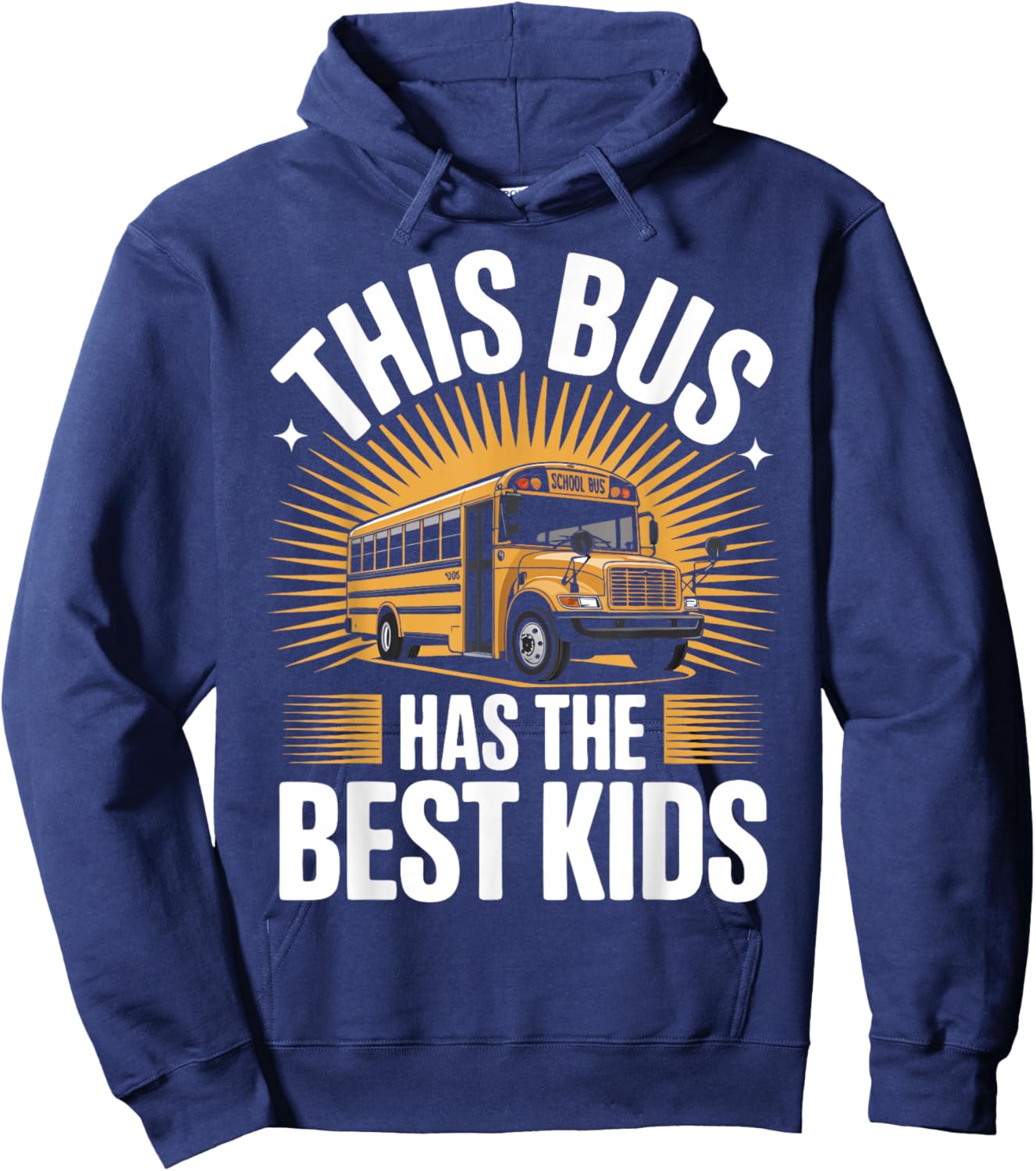 School Bus Driver Best Kids Yellow Bus Hoodie - Hoodie | Navy