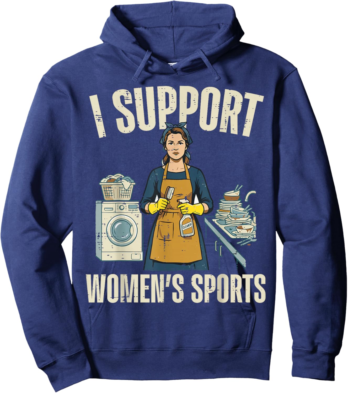 I Support Sports Funny Saying Sarcastic Humor Men Hoodie - Hoodie | Navy