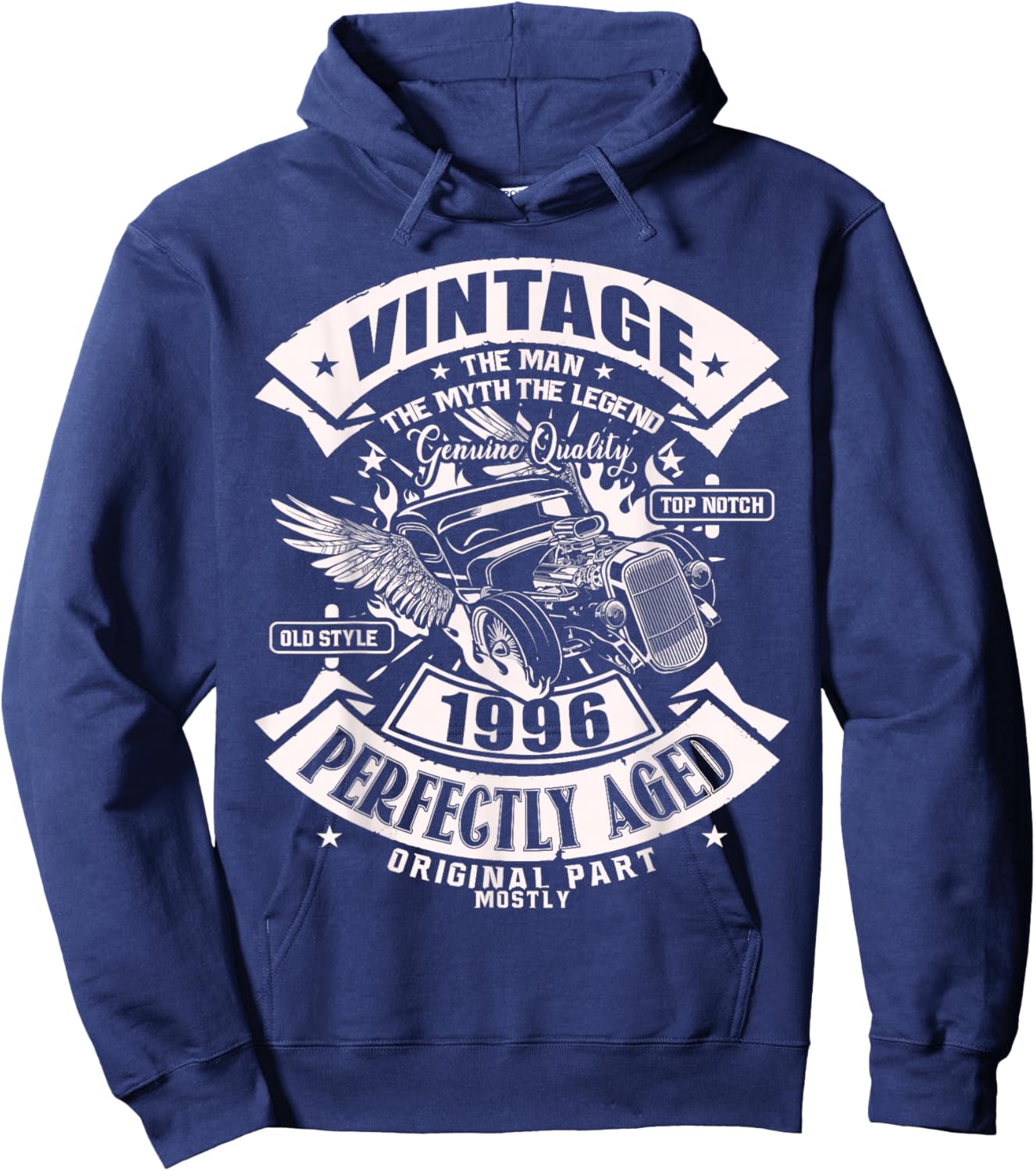 30th Birthday Gift Man Myth Legend 1996 30 Years Old Hoodie - Hoodie | Navy