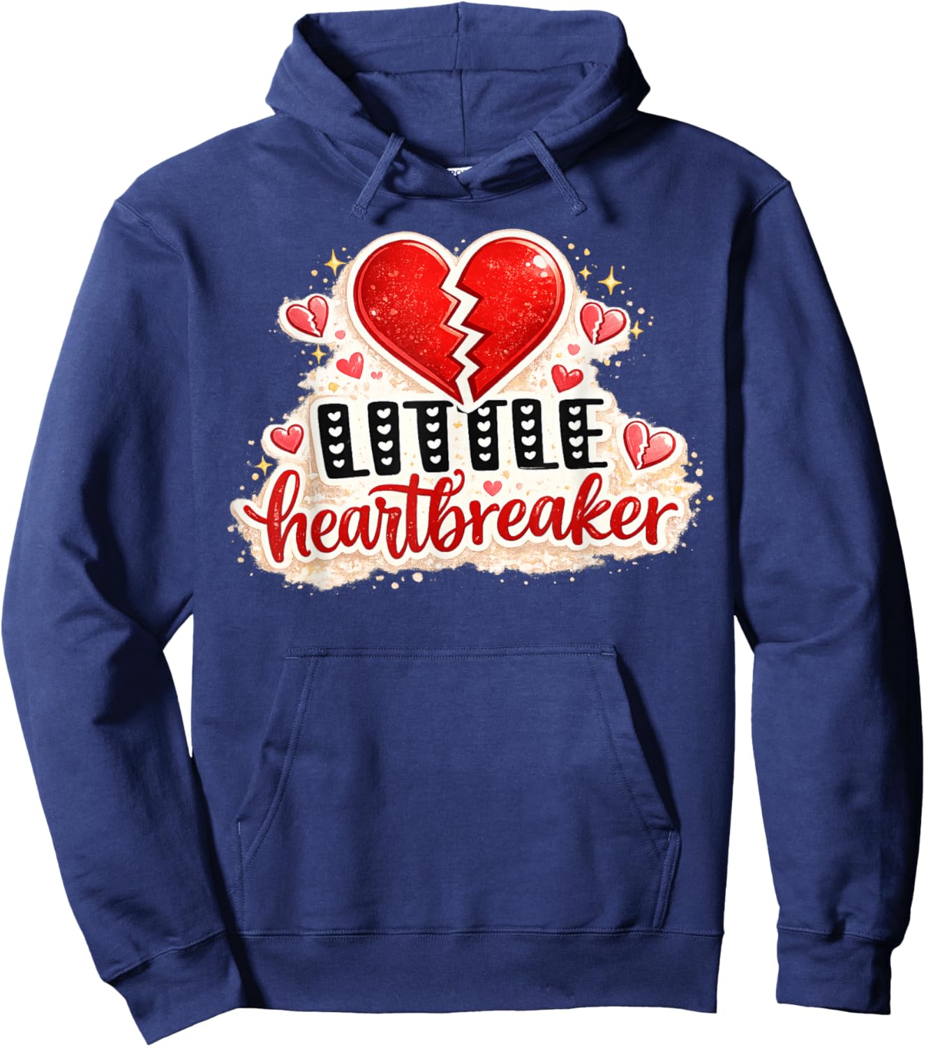 Funny Little Heartbreaker Valentines Day Boys Girls Kids Hoodie - Hoodie | Navy