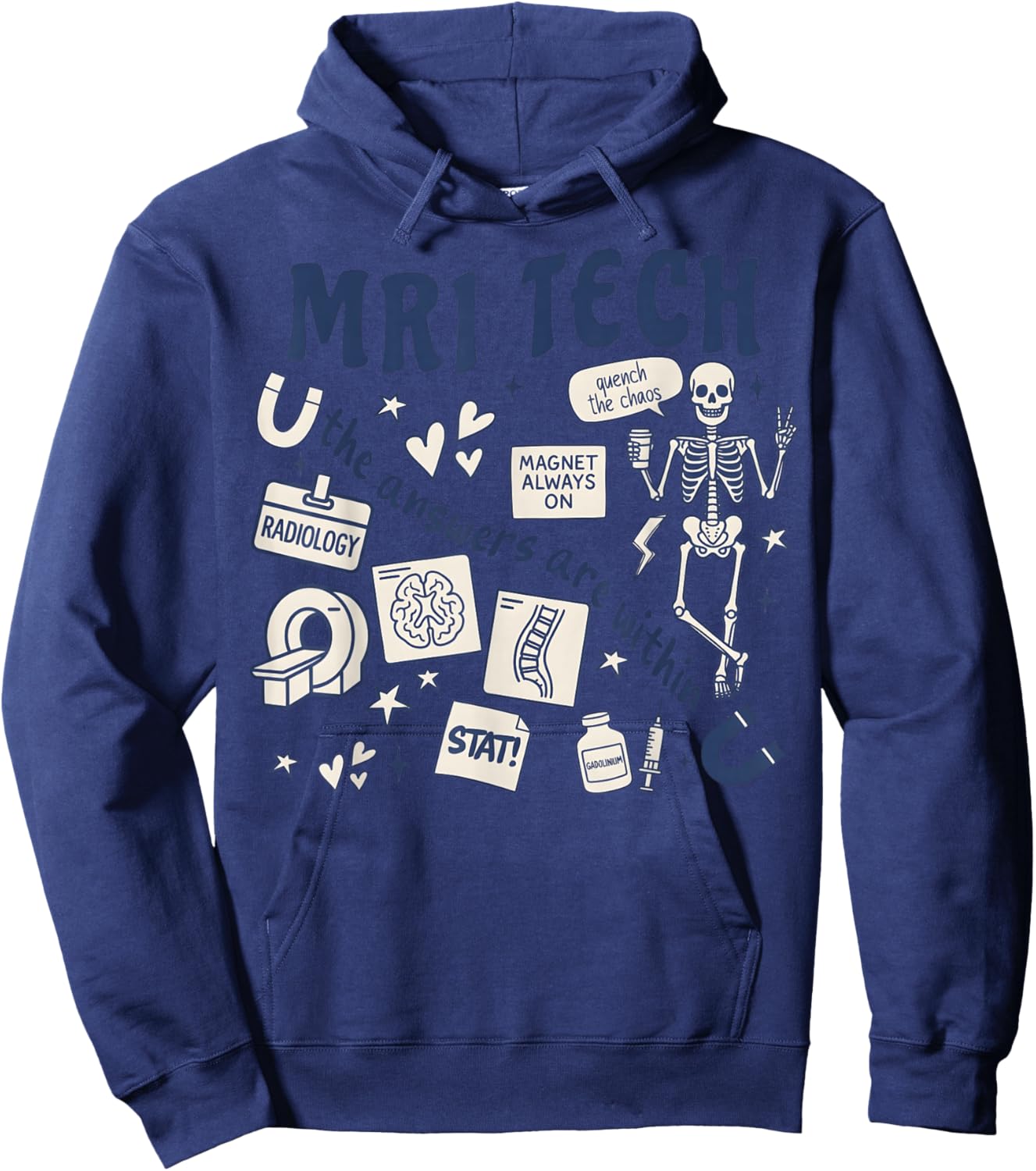 MRI Tech MRI Technologist MRI Tech New MRI Tech Graduation Hoodie - Hoodie | Navy