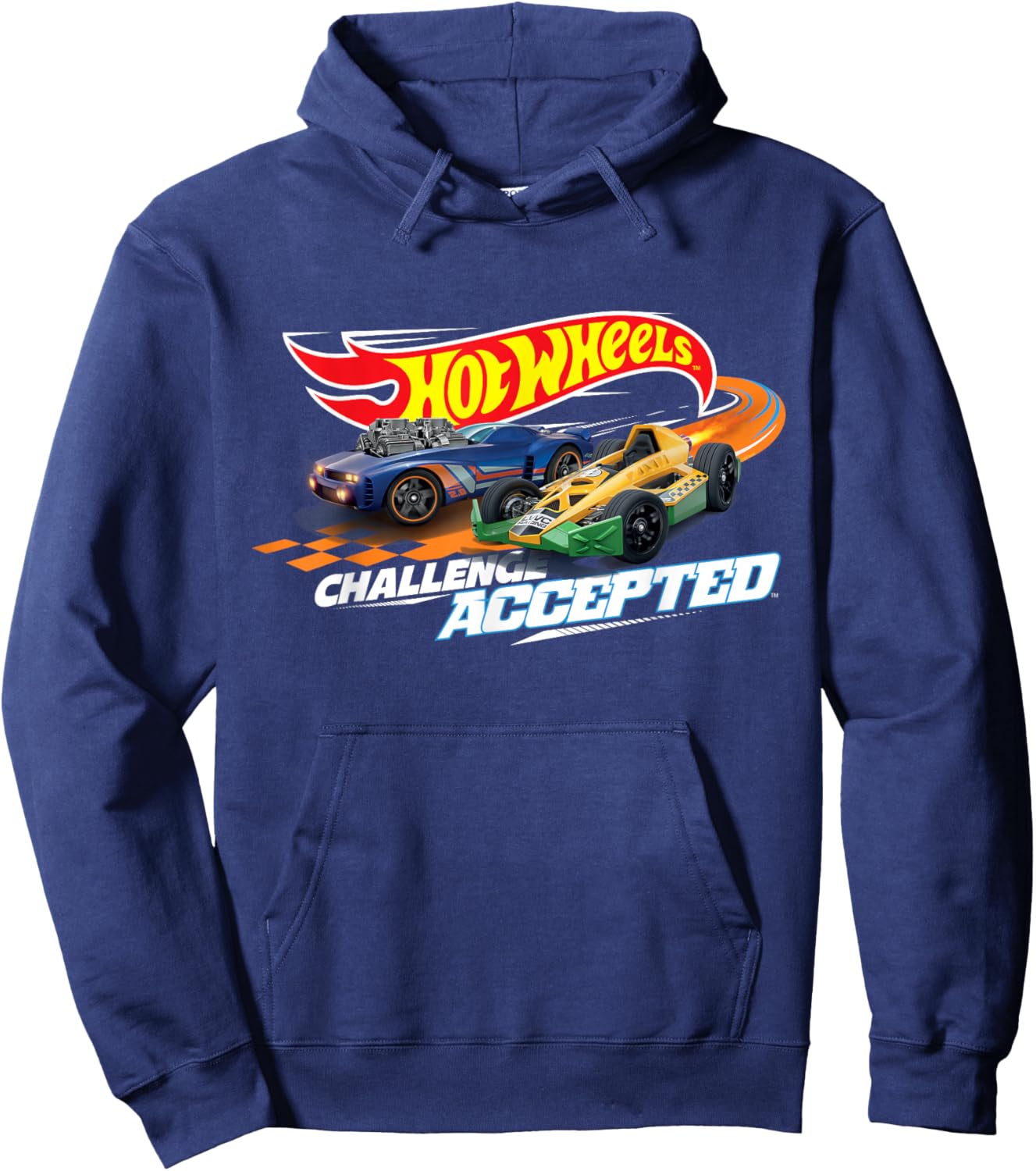 Hot Wheels Race Time Challenged Accepted Hoodie - Hoodie | Navy