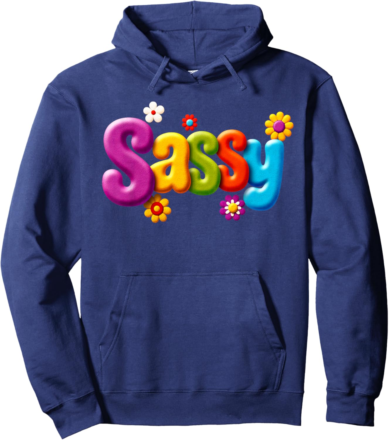 Sweet Sassy for Girls – Cute Colorful Hoodie - Hoodie | Navy