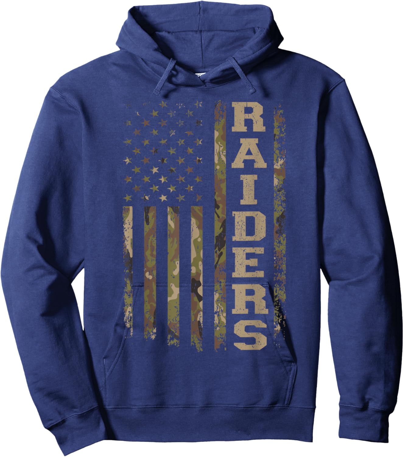 Raiders USA Flag Camo Women Girl Boy Hoodie - Hoodie | Navy