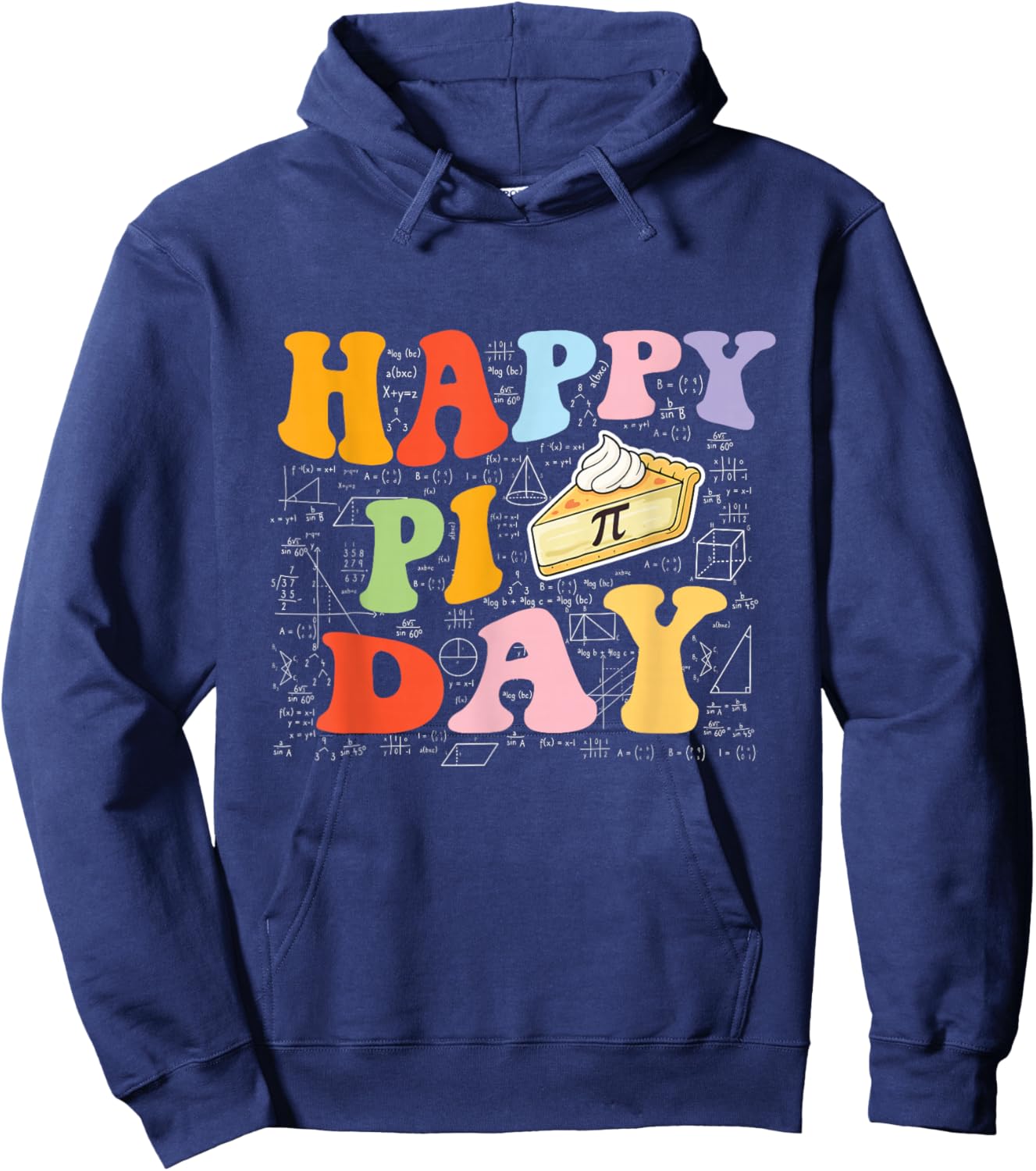Happy Pi Day - Pi Day Math Lover Science Teacher Hoodie - Hoodie | Navy