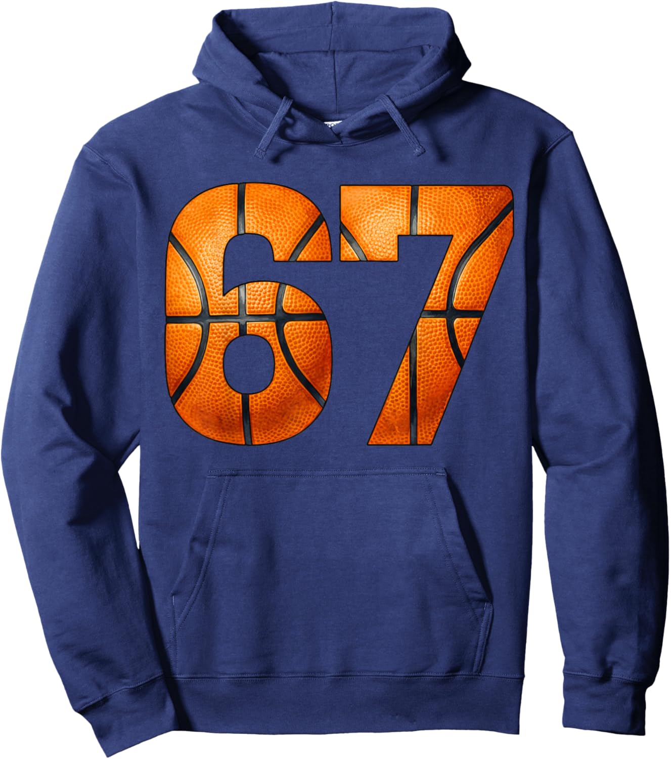 67 Basketball Player Six Seven Bball Enthusiast Hoodie - Hoodie | Navy