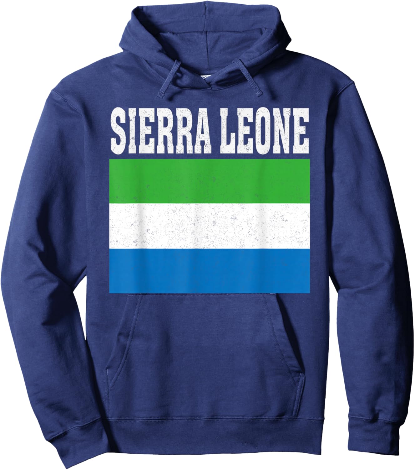 Sierra Leone Flag Patriotic National Roots Souvenir Hoodie - Hoodie | Navy