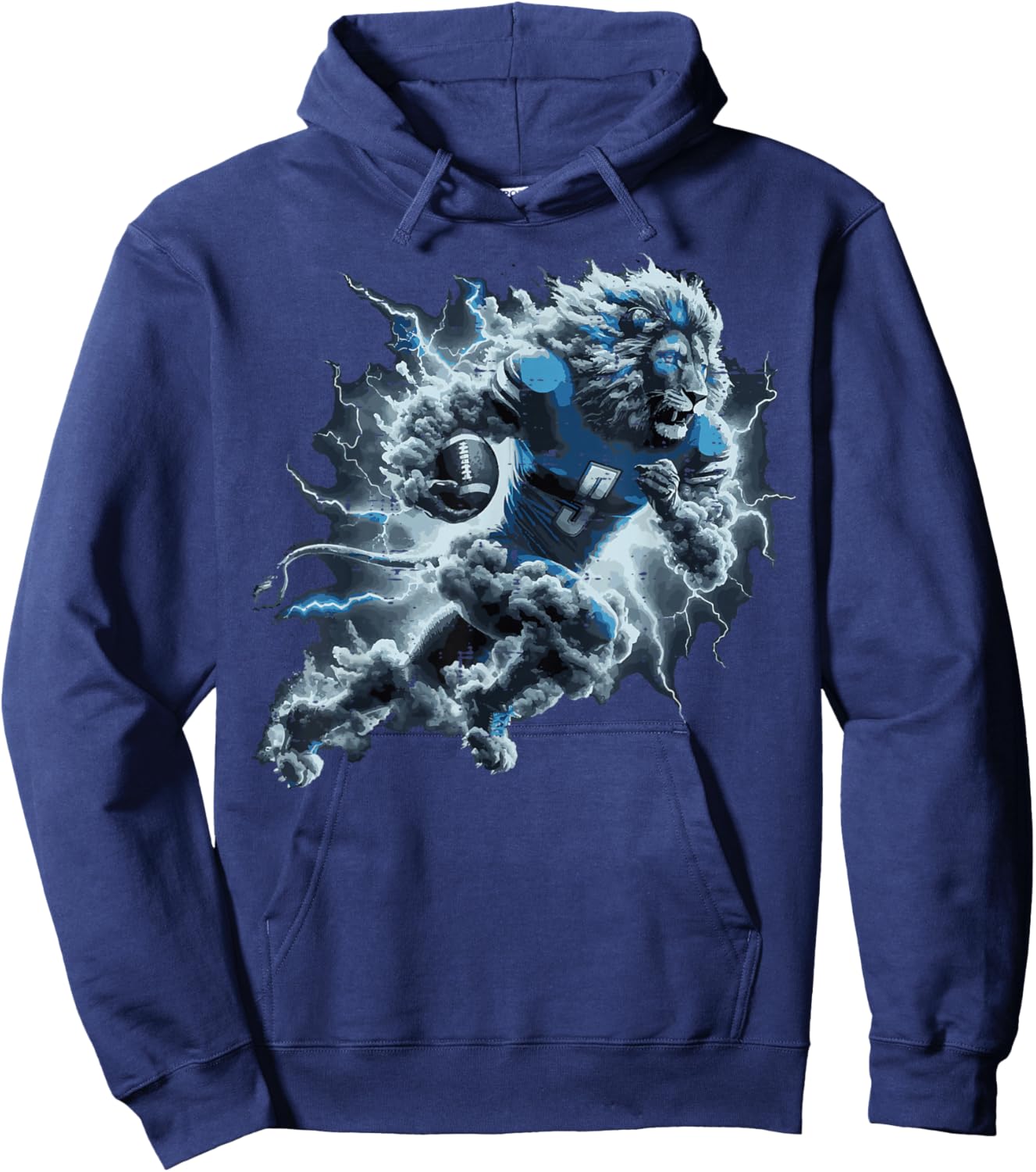 Lion Women Kids Boys Men Girls Youth Teen Hoodie - Hoodie | Navy