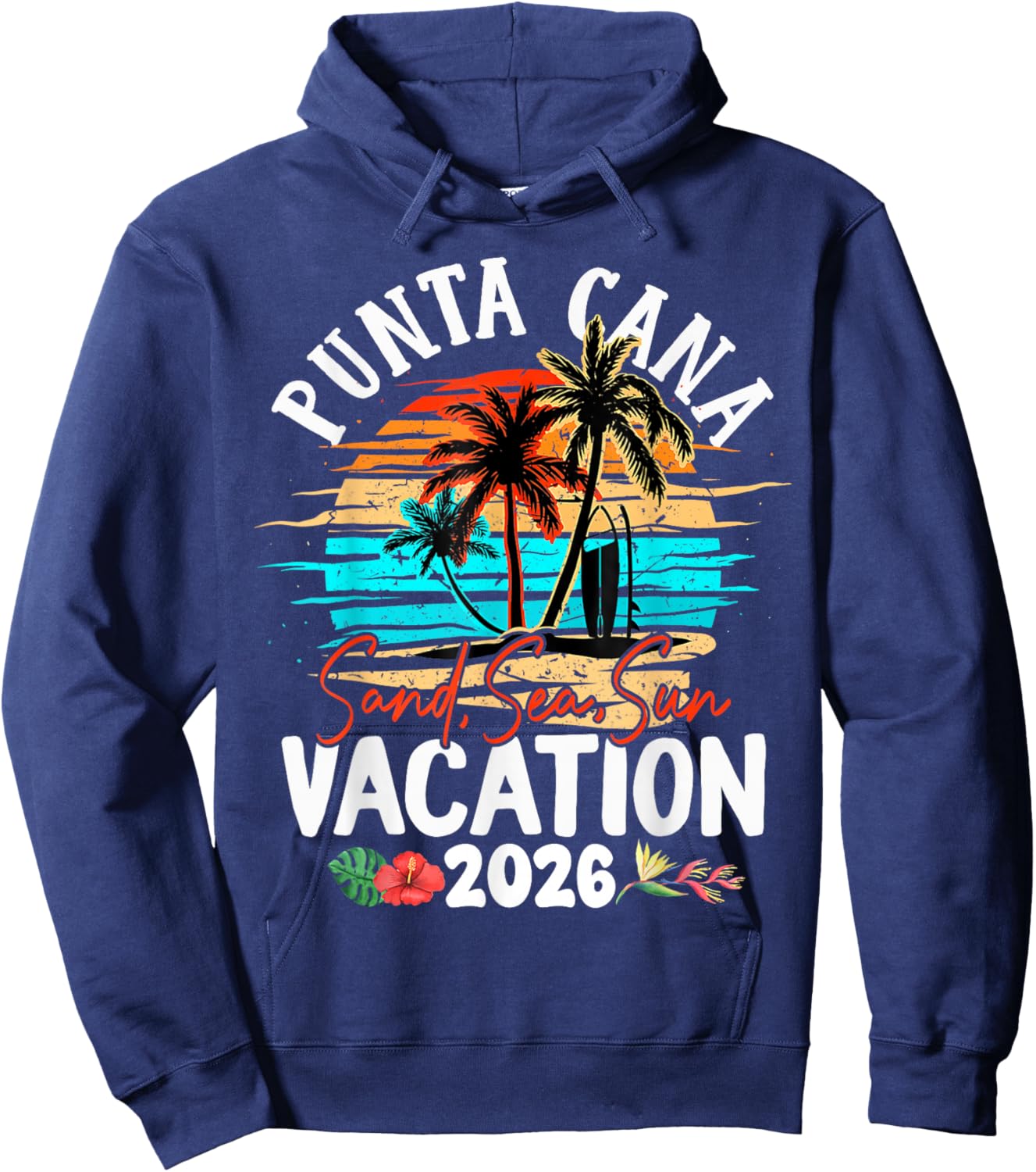 Punta Cana Dominican 2026 Vacation Matching Family Group Hoodie - Hoodie | Navy