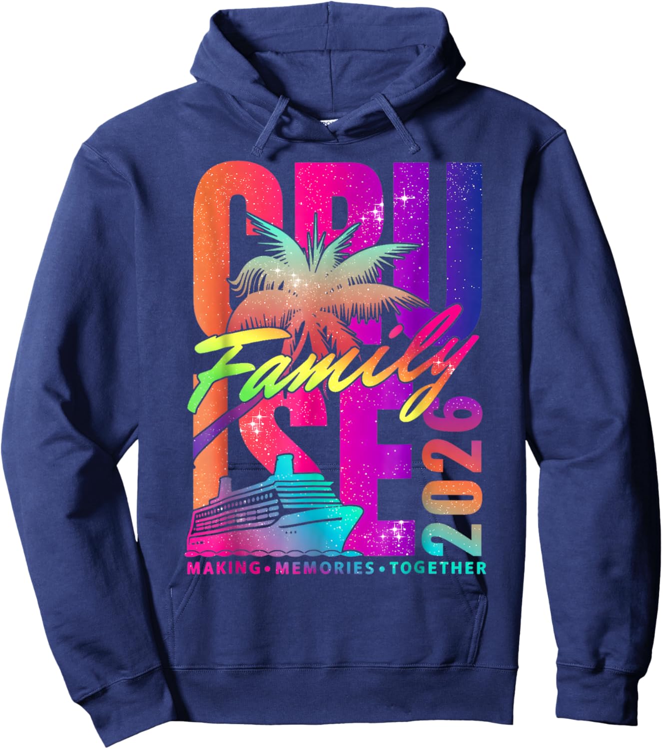 Family Cruise 2026 Family Matching Cruise Vacation Party Hoodie - Hoodie | Navy