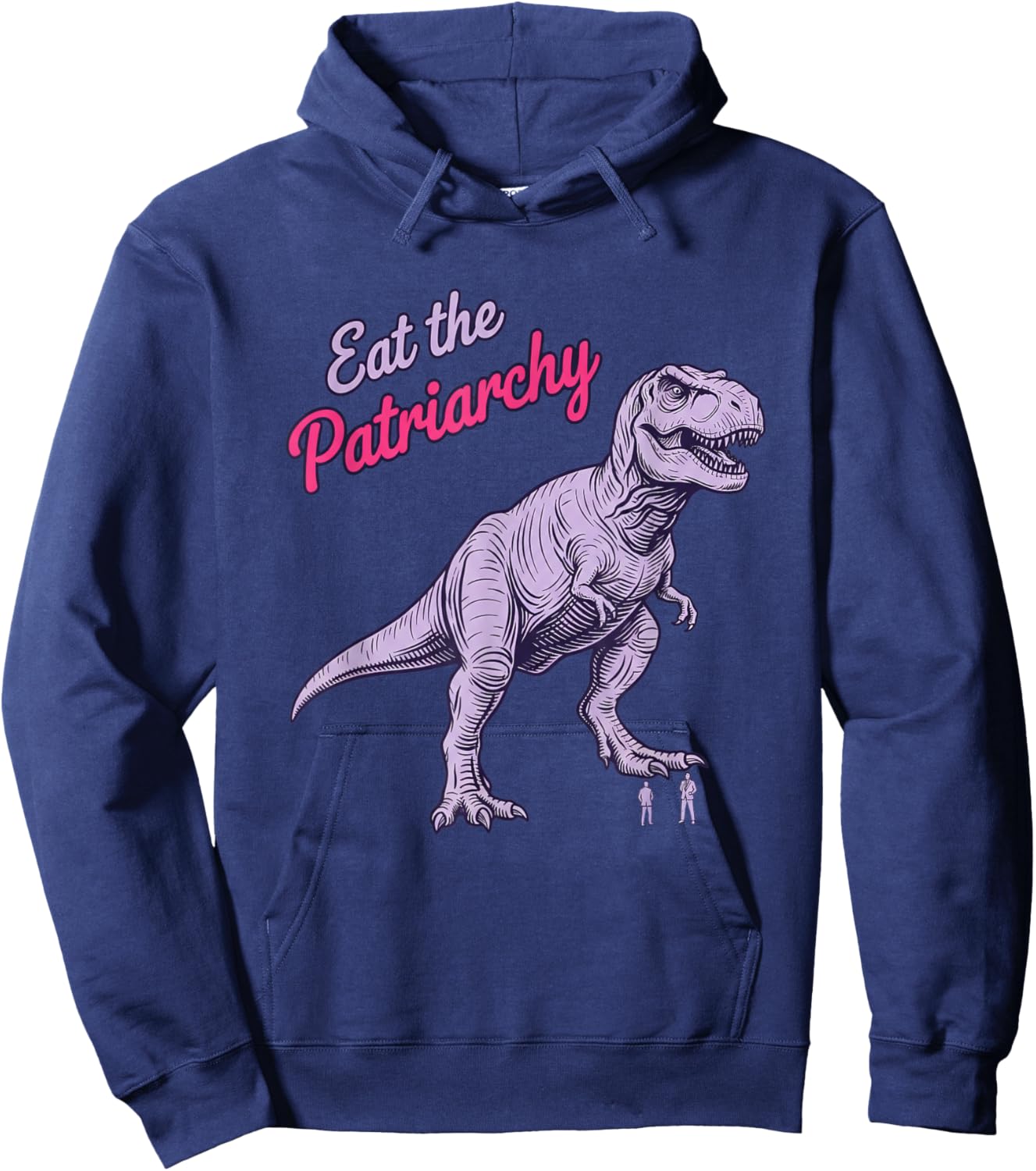 Mythical & Prehistoric Eat The Patriarchy Funny Feminist T-R Hoodie - Hoodie | Navy
