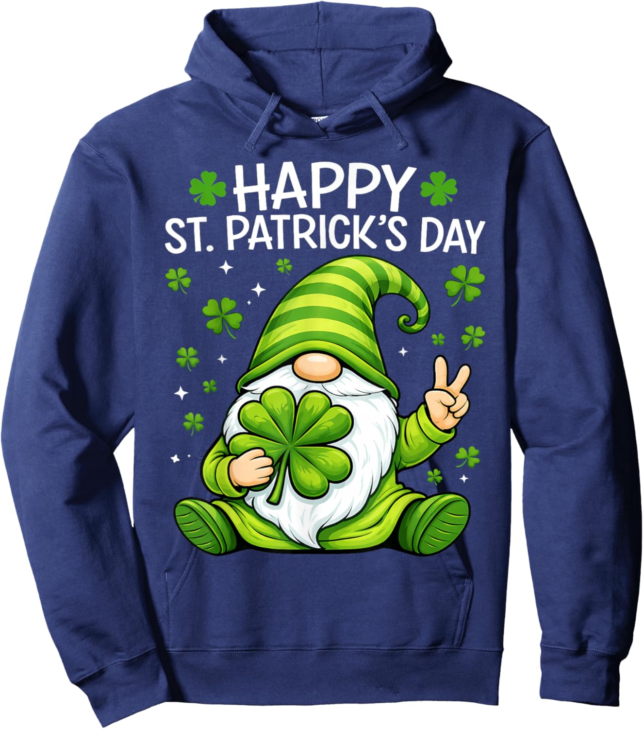 Women's Girls St Patricks Day Irish Shamrock St Patty's Day Hoodie - Hoodie | Navy