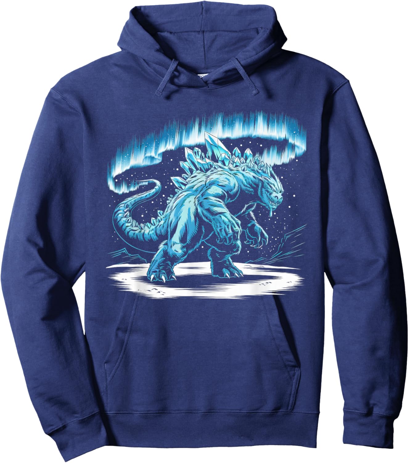 Japanese Kaiju Monster Art Men Boys Kids Youth Teens Hoodie - Hoodie | Navy
