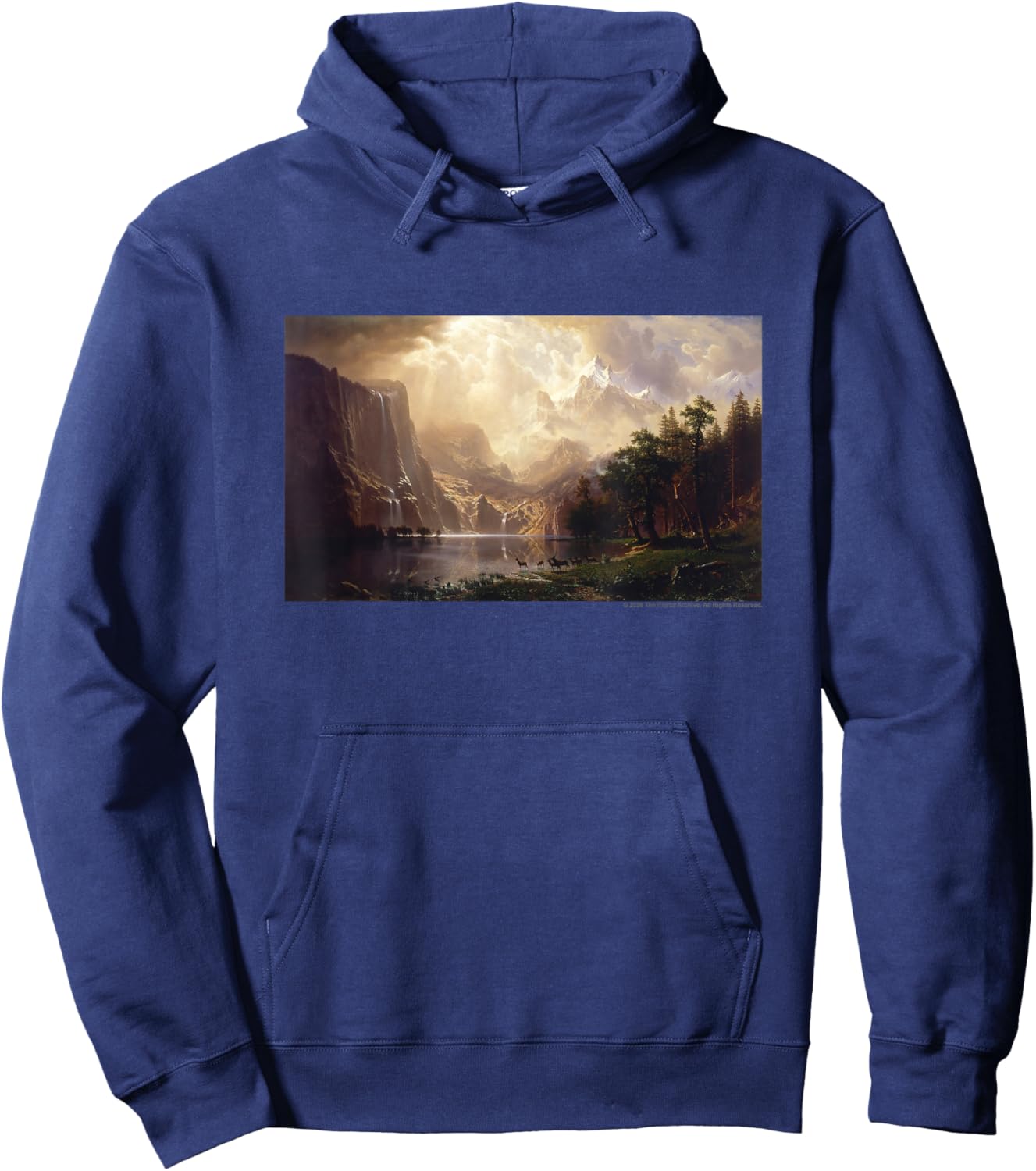 Albert Bierstadt Among The Sierra Nevada, California Hoodie - Hoodie | Navy