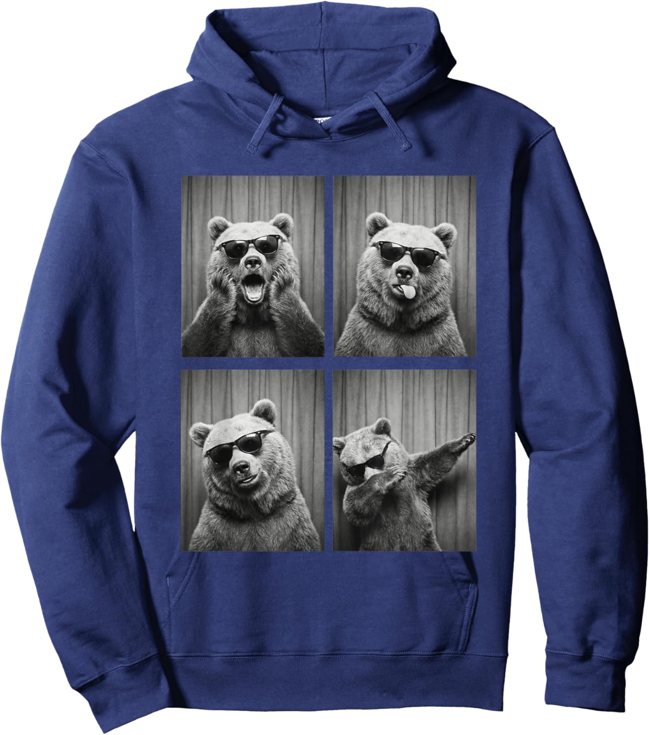 Bear PhotoBooth Sunglasses Funny Dab Bears Lover Hoodie - Hoodie | Navy