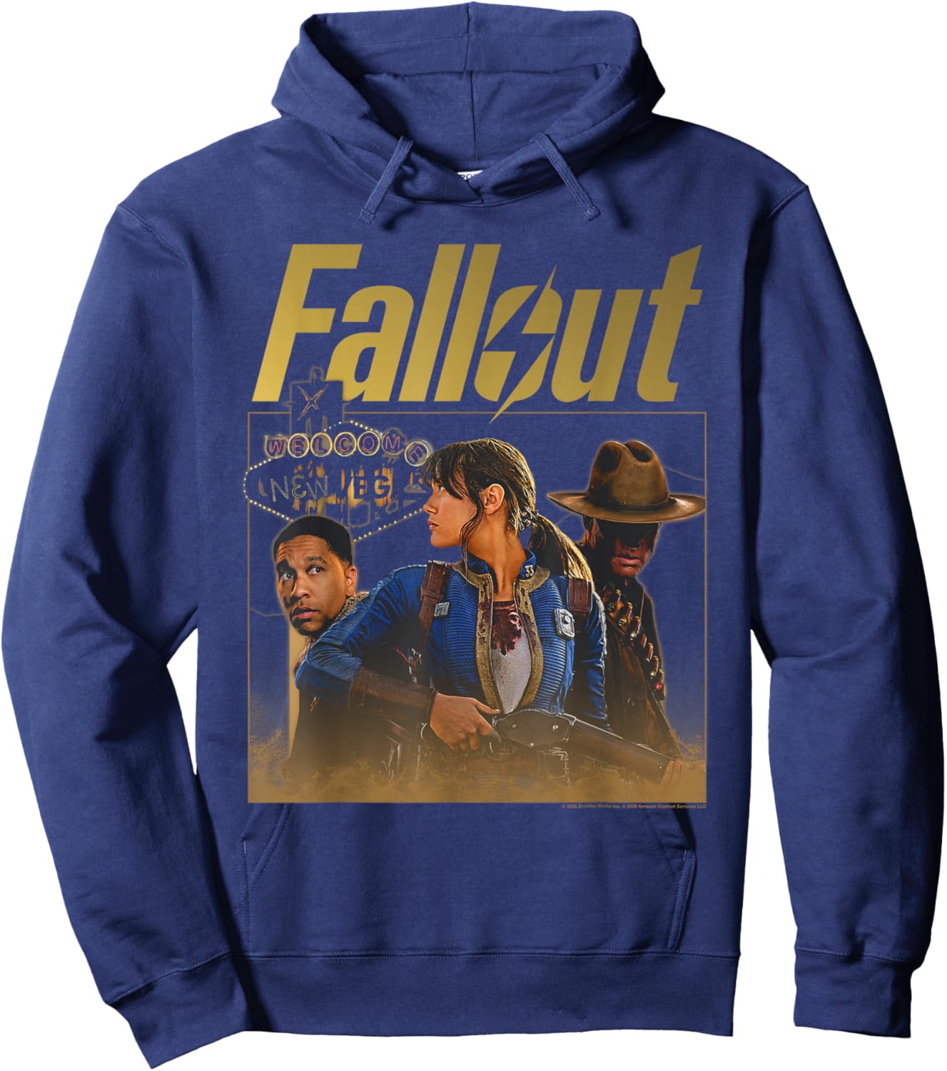 Fallout TV Series New Vegas Season 2 Collage Video Game Hoodie - Hoodie | Navy