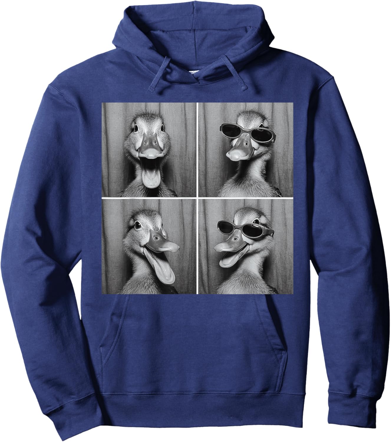 Funny Duck Sunglasses Hoodie - Hoodie | Navy