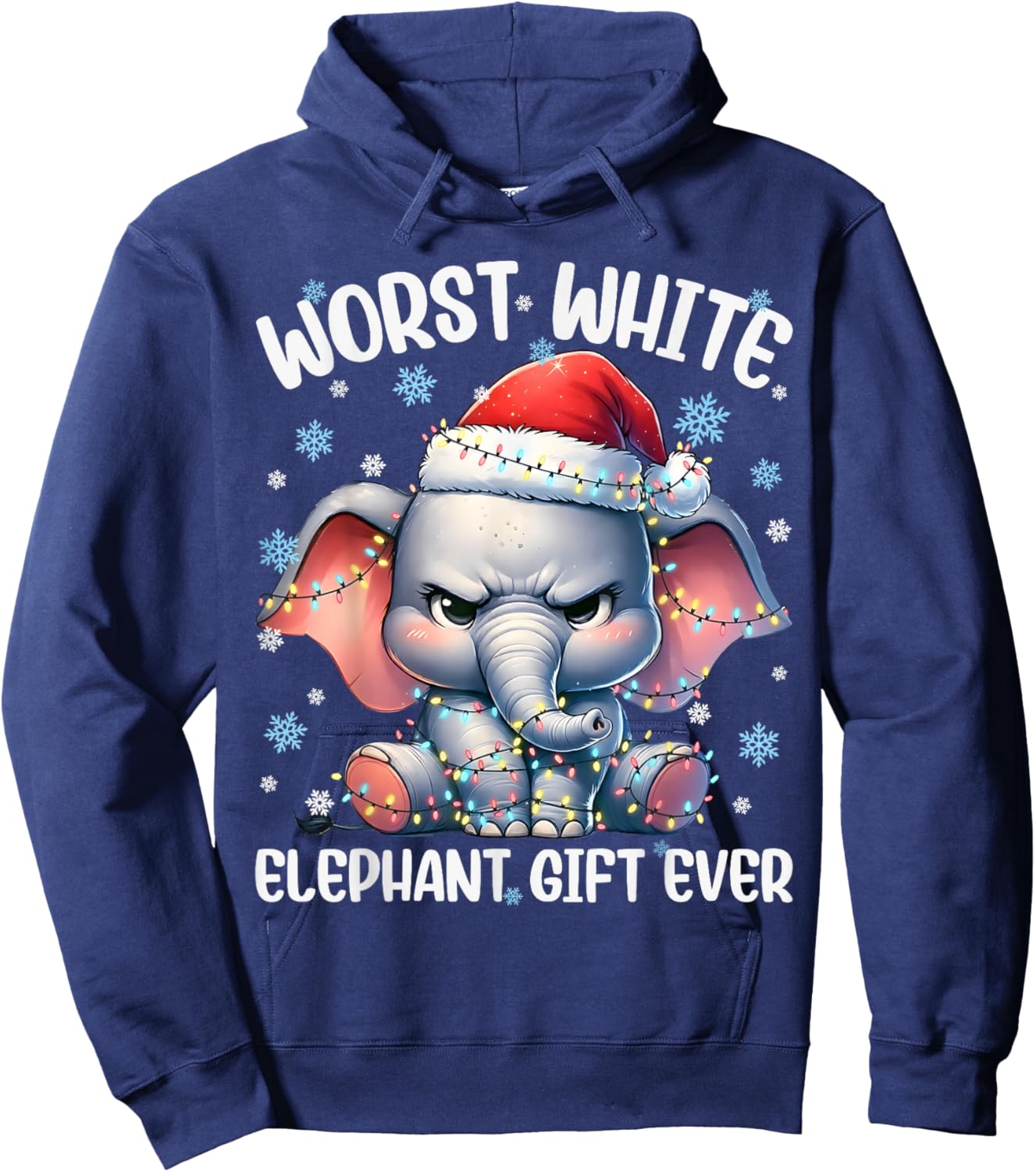 Worst White Elephant Ever Christmas Xmas Under 15 20 Hoodie - Hoodie | Navy