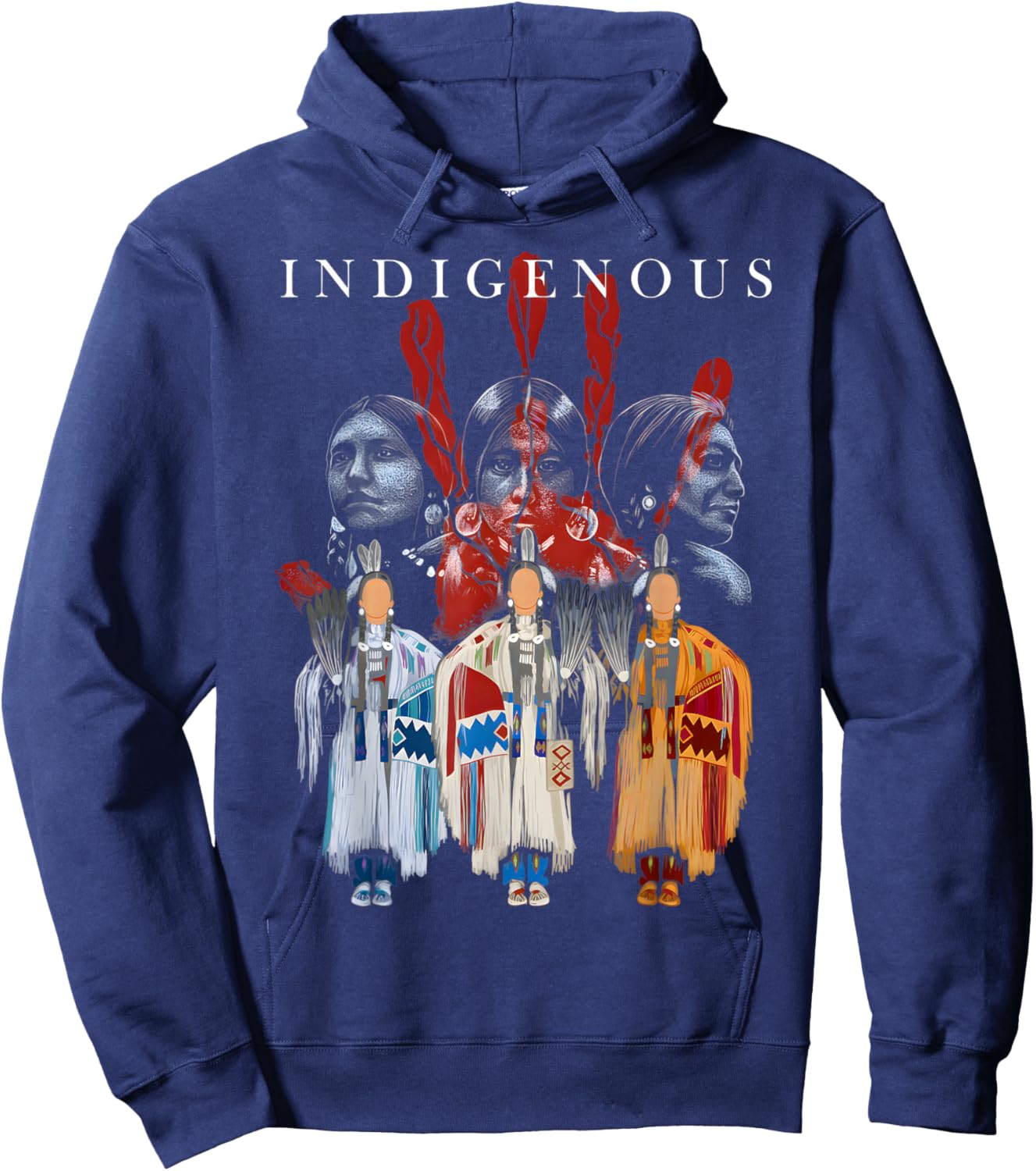 Indigenous Peoples Day Native American Heritage Men Women Hoodie - Hoodie | Navy