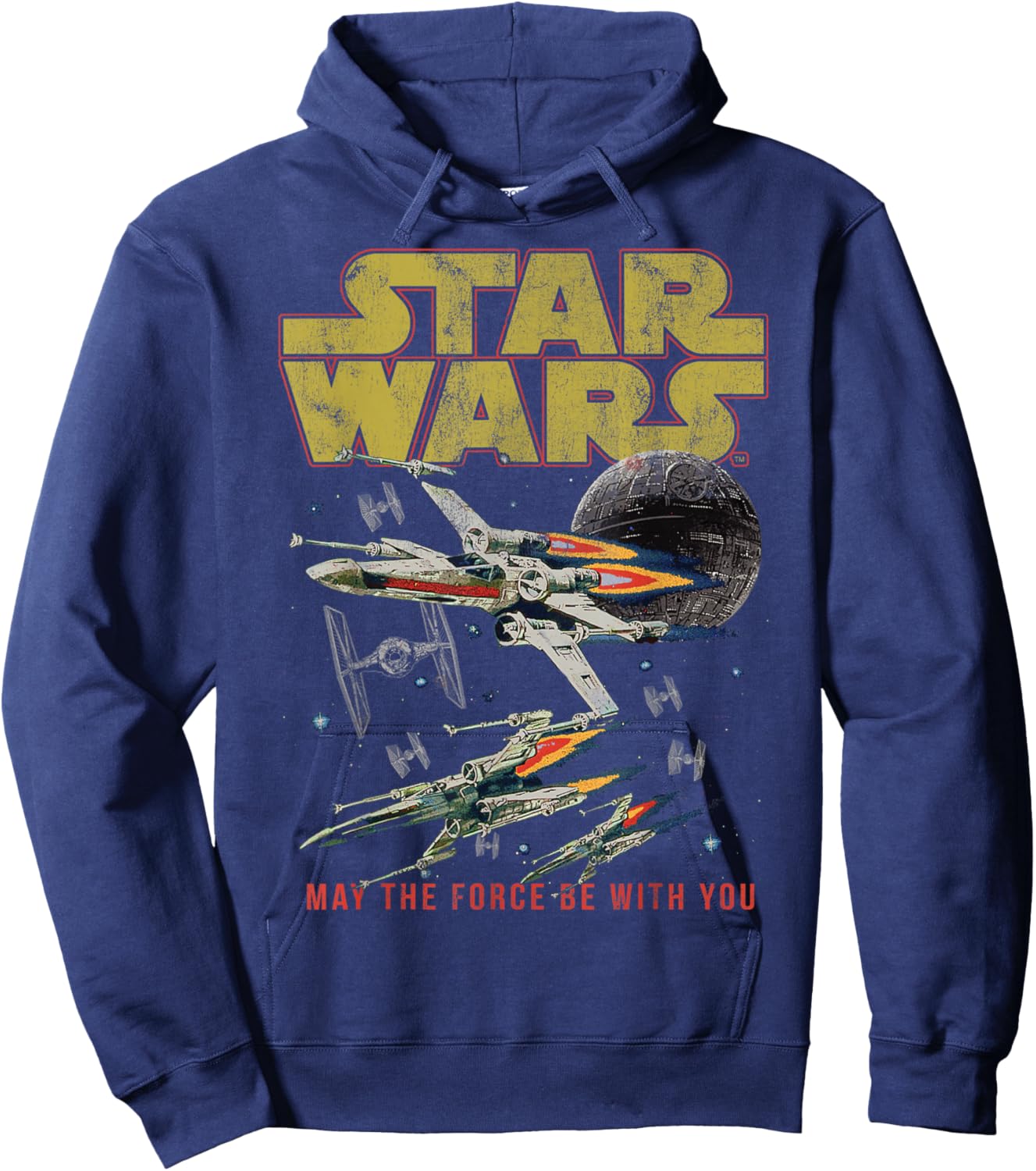 Star Wars A New Hope X-Wing May The Force Be with You Hoodie - Hoodie | Navy