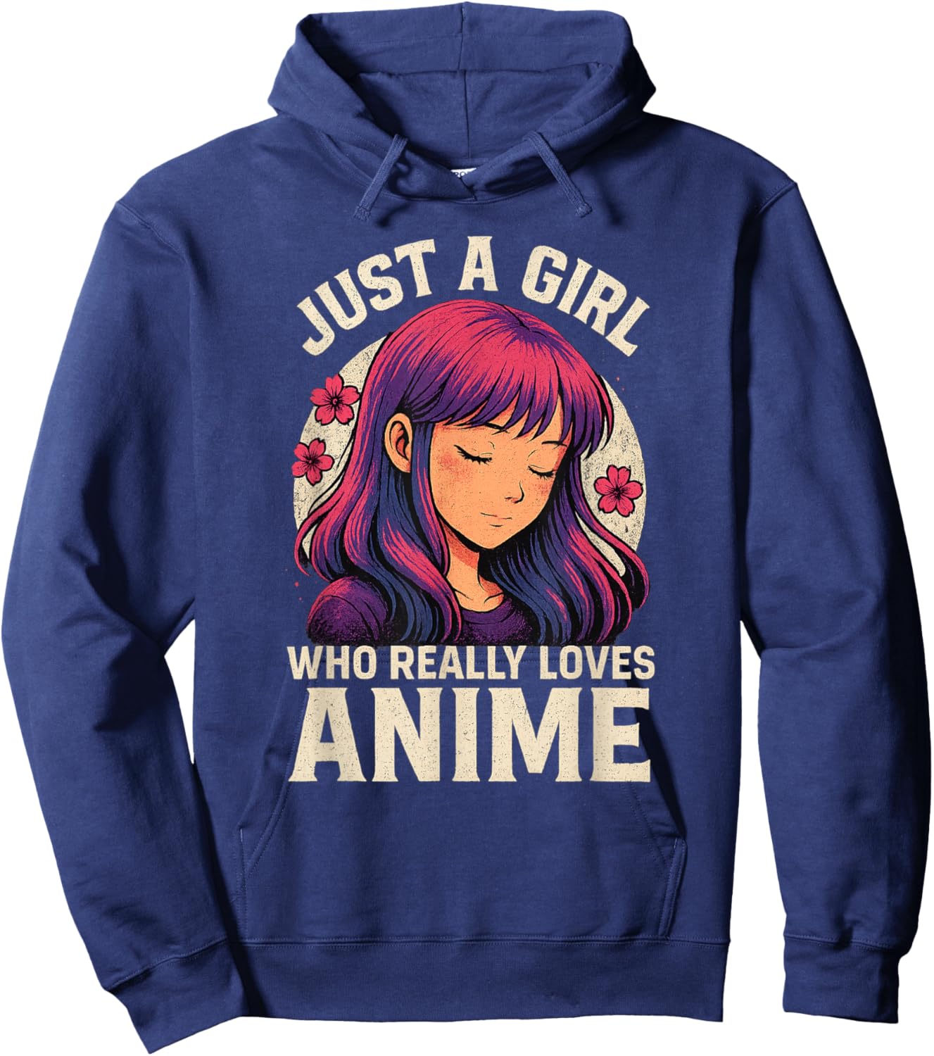 Anime Gifts for Teen Girls Just A Girl Who Loves Anime Hoodie - Hoodie | Navy