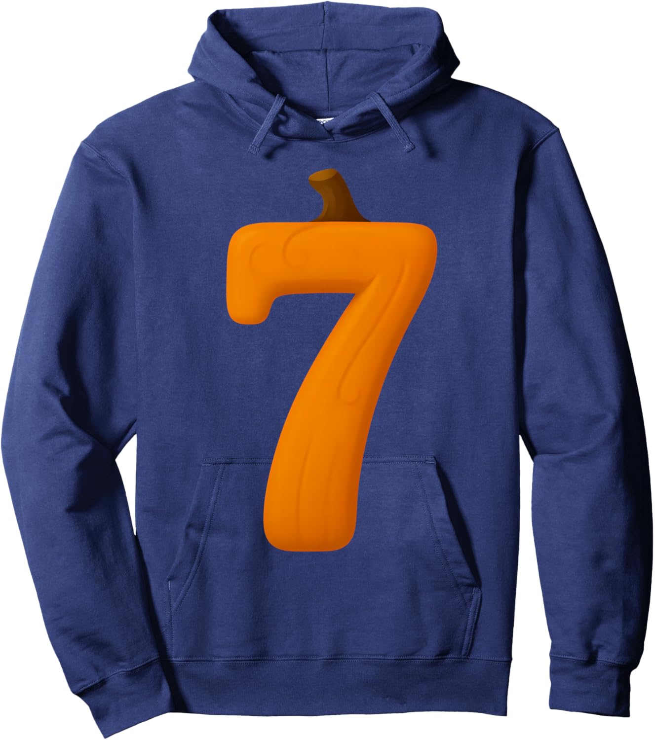 7 Number Six Seven Fall Pumpkin Halloween Funny Matching Hoodie - Hoodie | Navy