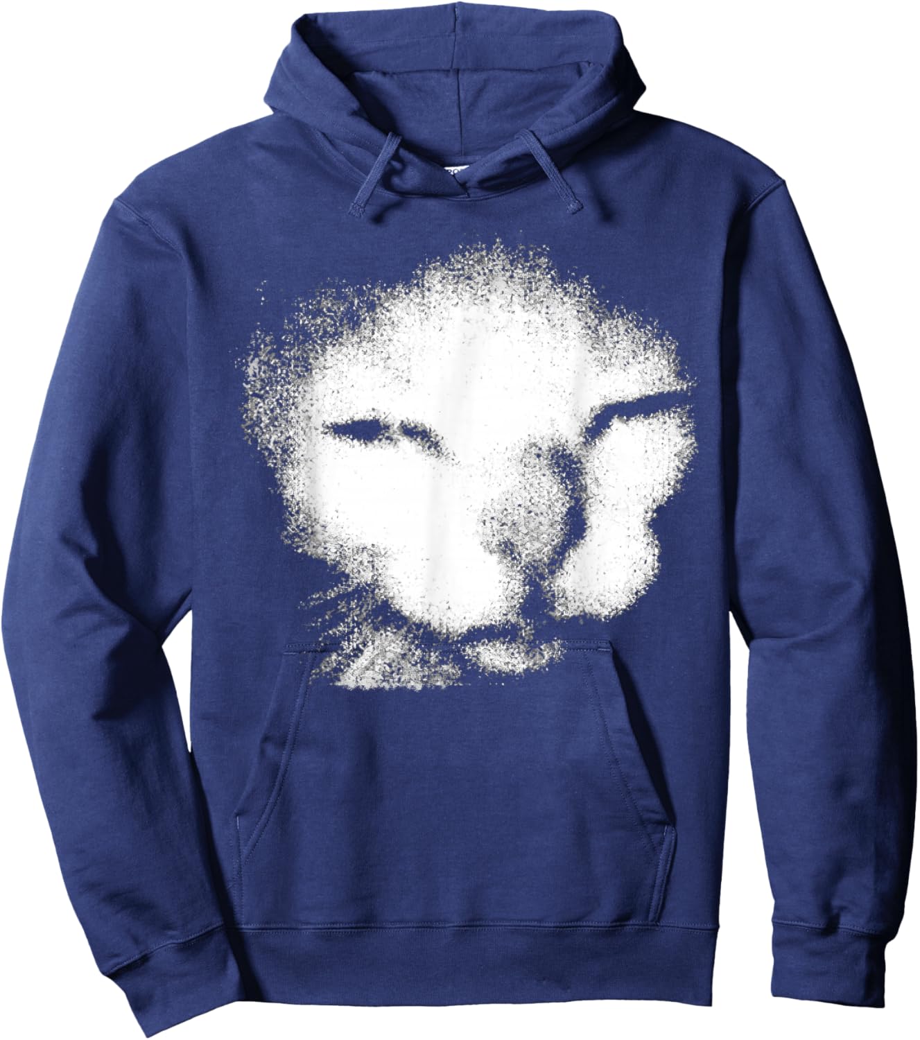 Cat Meme Funny Weird Cat Unhinged Humor Cat Lover Hoodie - Hoodie | Navy