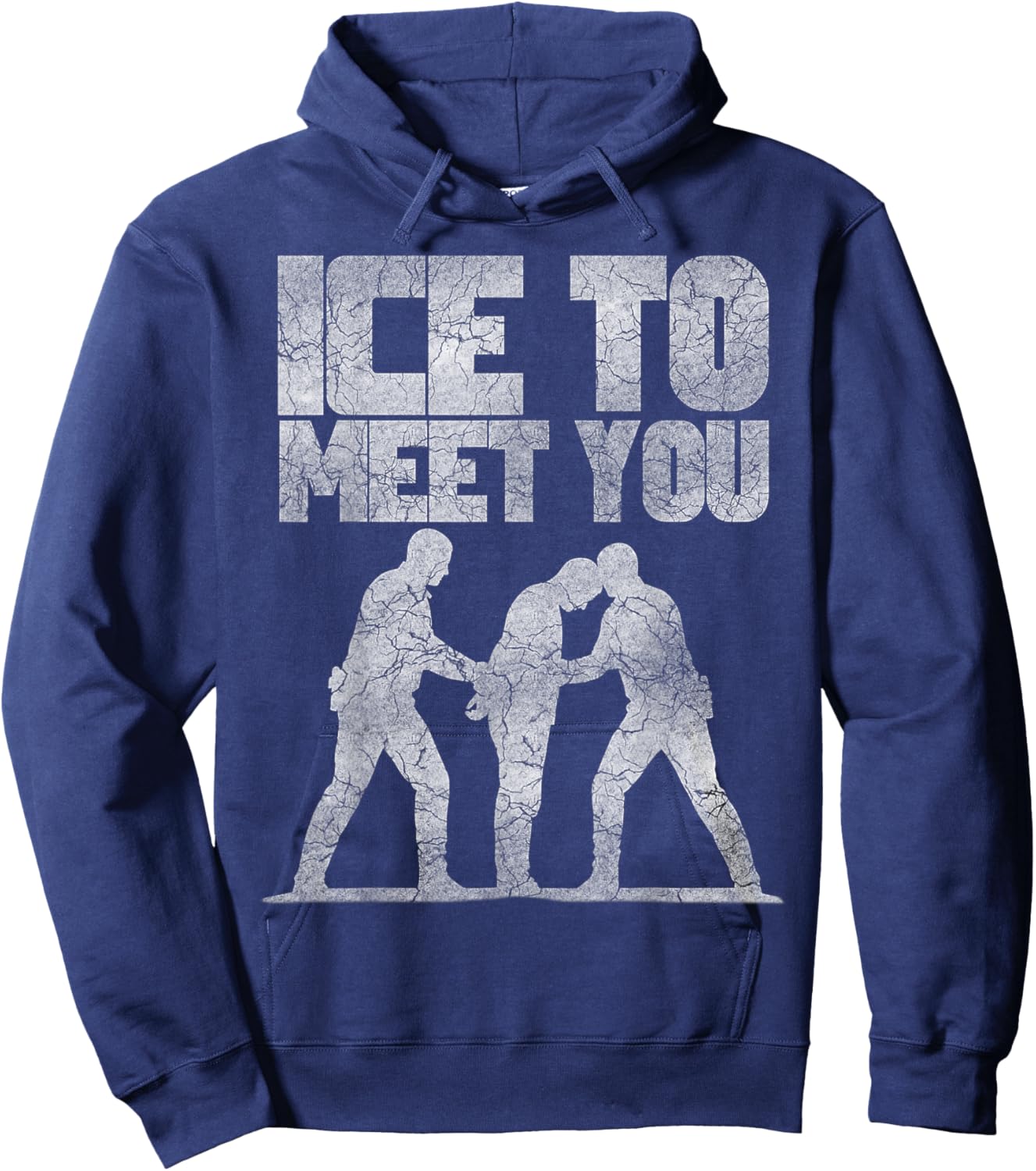 ICE to Meet You - Pro ICE Humor - Sarcastic Republican Gift Hoodie - Hoodie | Navy