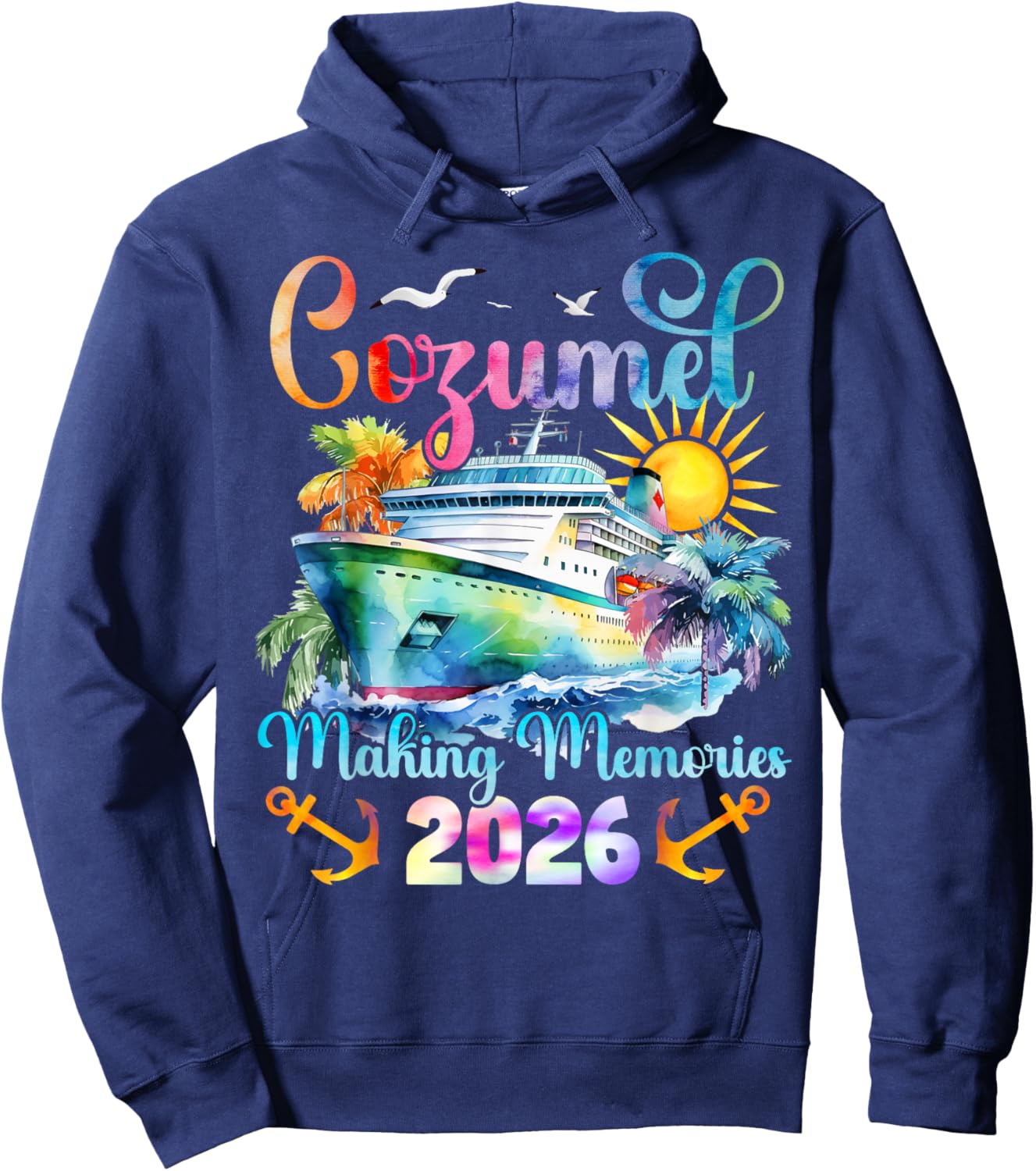 Cozumel Cruise 2026 Cruising Mexico Cozumel Family Matching Hoodie - Hoodie | Navy