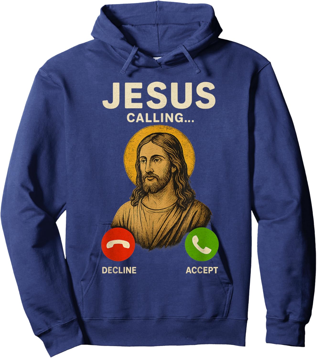 Jesus is Calling Christian Hoodie - Hoodie | Navy